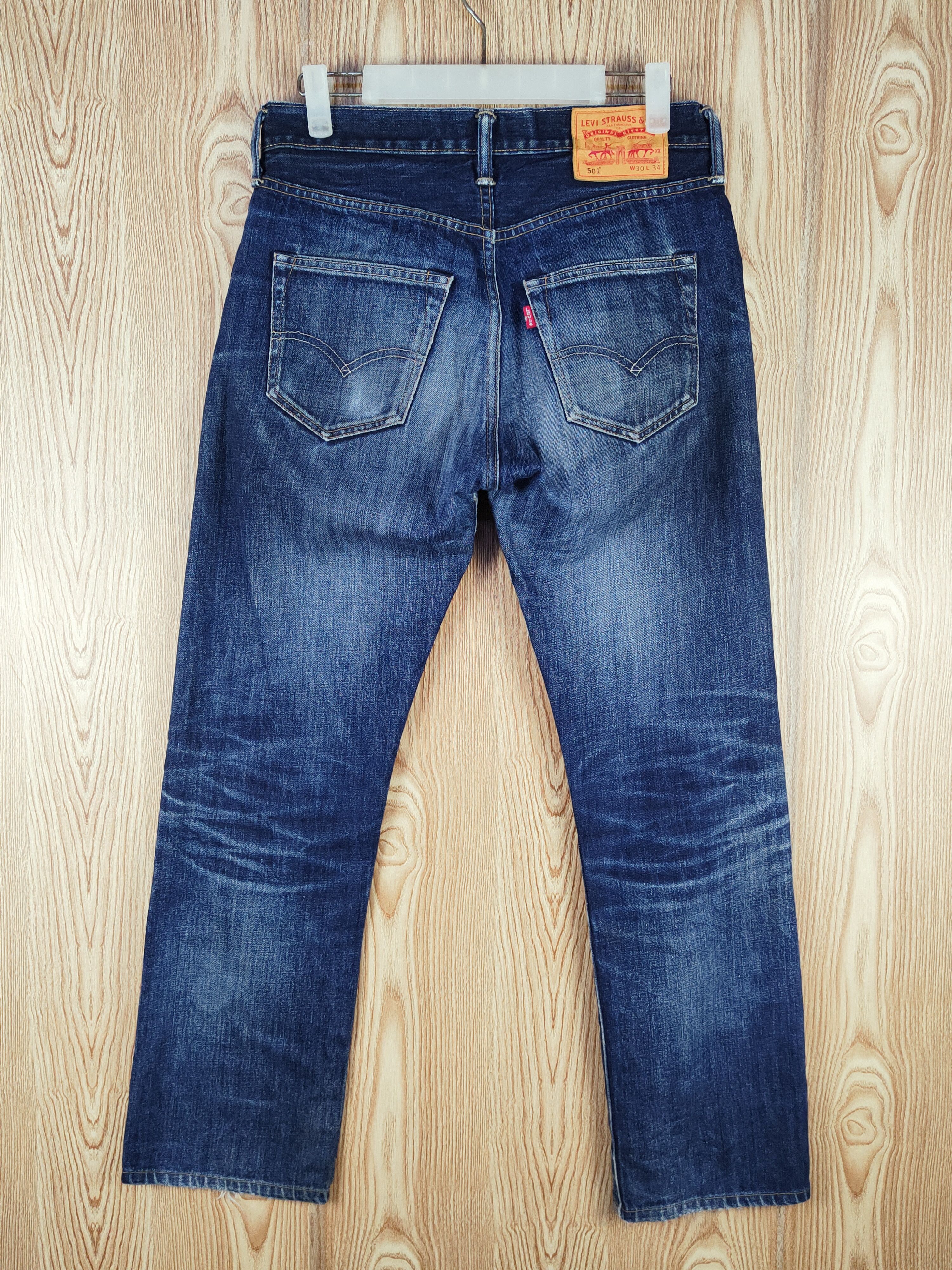 Levi's Levi's Dark Blue Distressed Ripped Jeans #S2713 Size US 30 / EU 46 - 9 Thumbnail