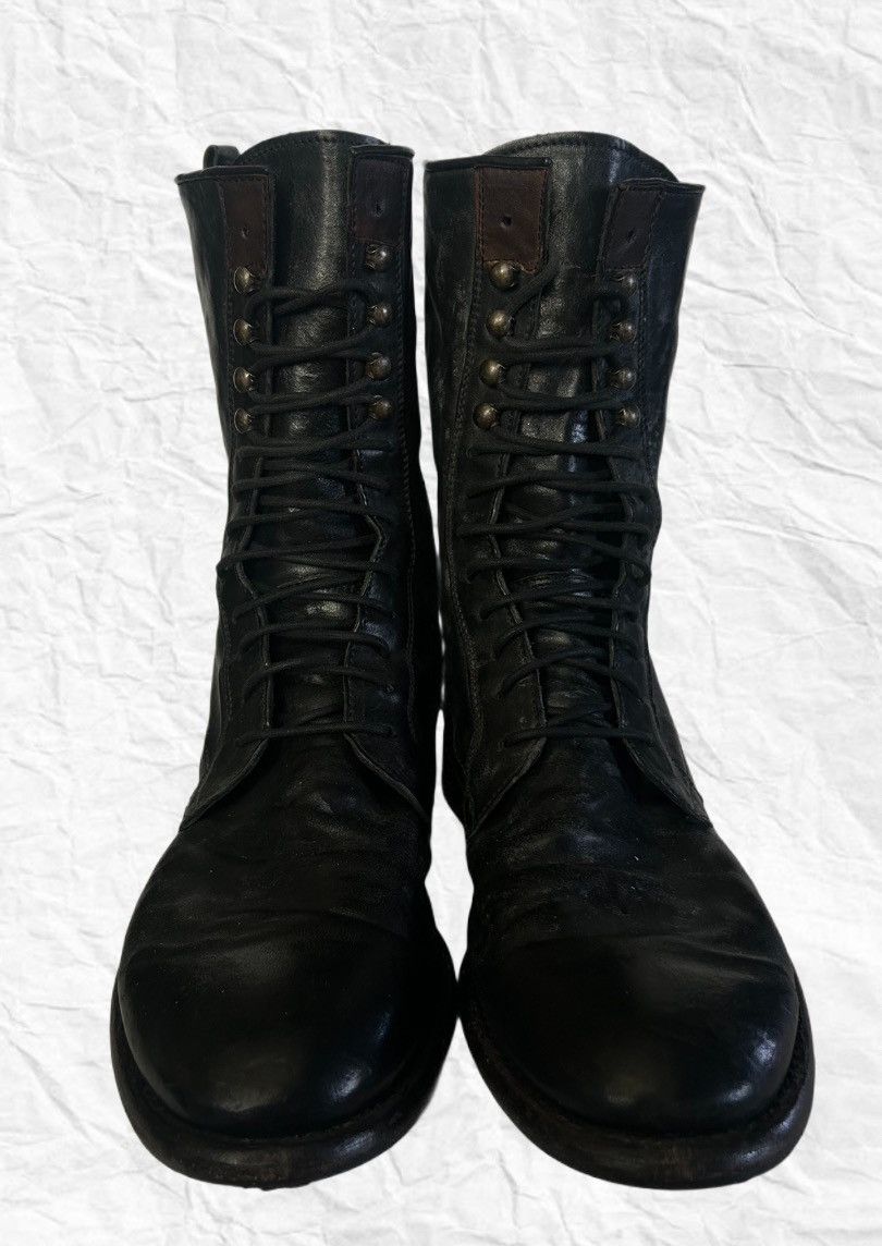 Kenneth Cole Kenneth Cole Black Leather Combat Boots Size US 10.5 / EU 43-44 - 3 Thumbnail