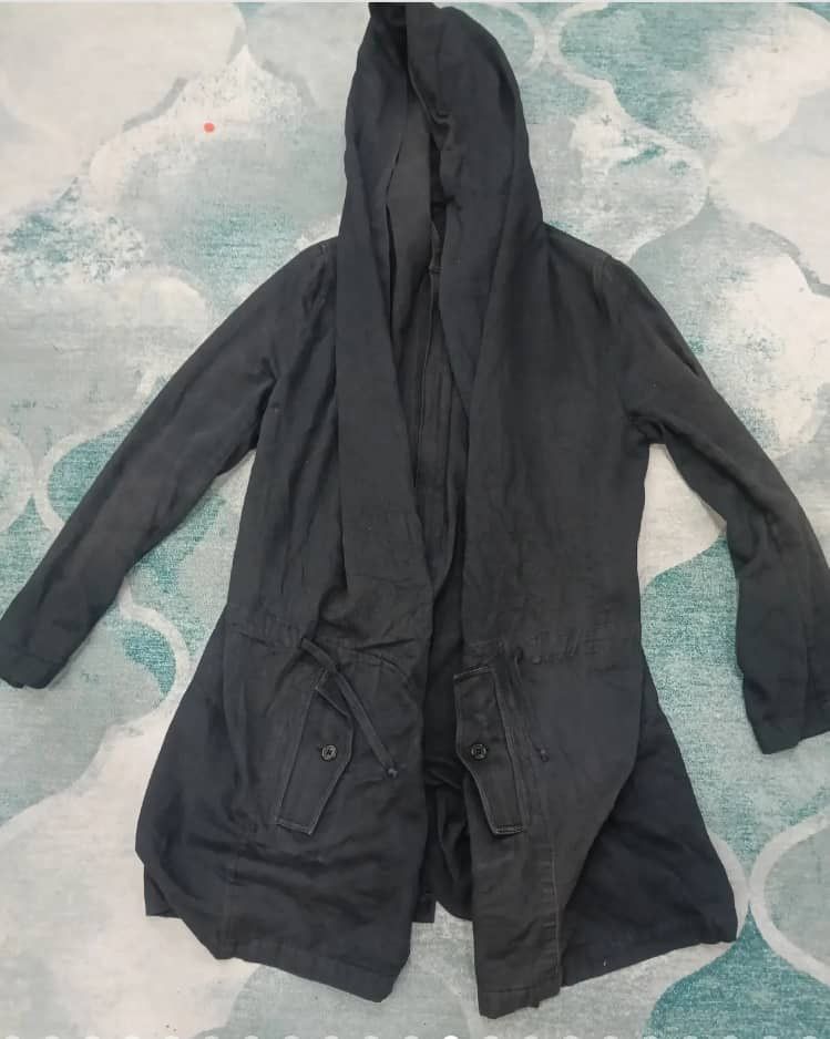 Ann Demeulemeester Authentic Ann Demeuleemester Rain Jacket Hooded FADDED Size XS / US 0-2 / IT 36-38 - 15 Thumbnail