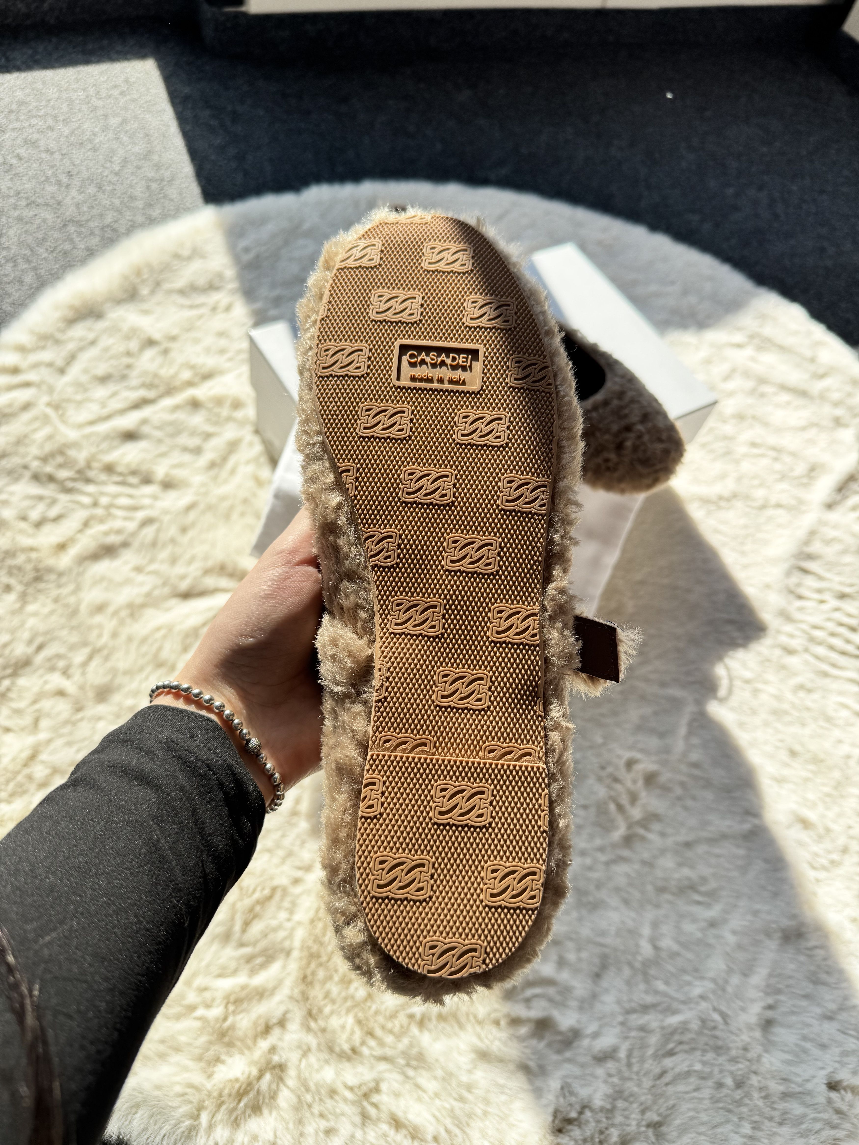 Casedei Moschino Valsenales - Fur ballets flats caramello 40 Size US 9.5 / IT 39.5 - 9 Thumbnail