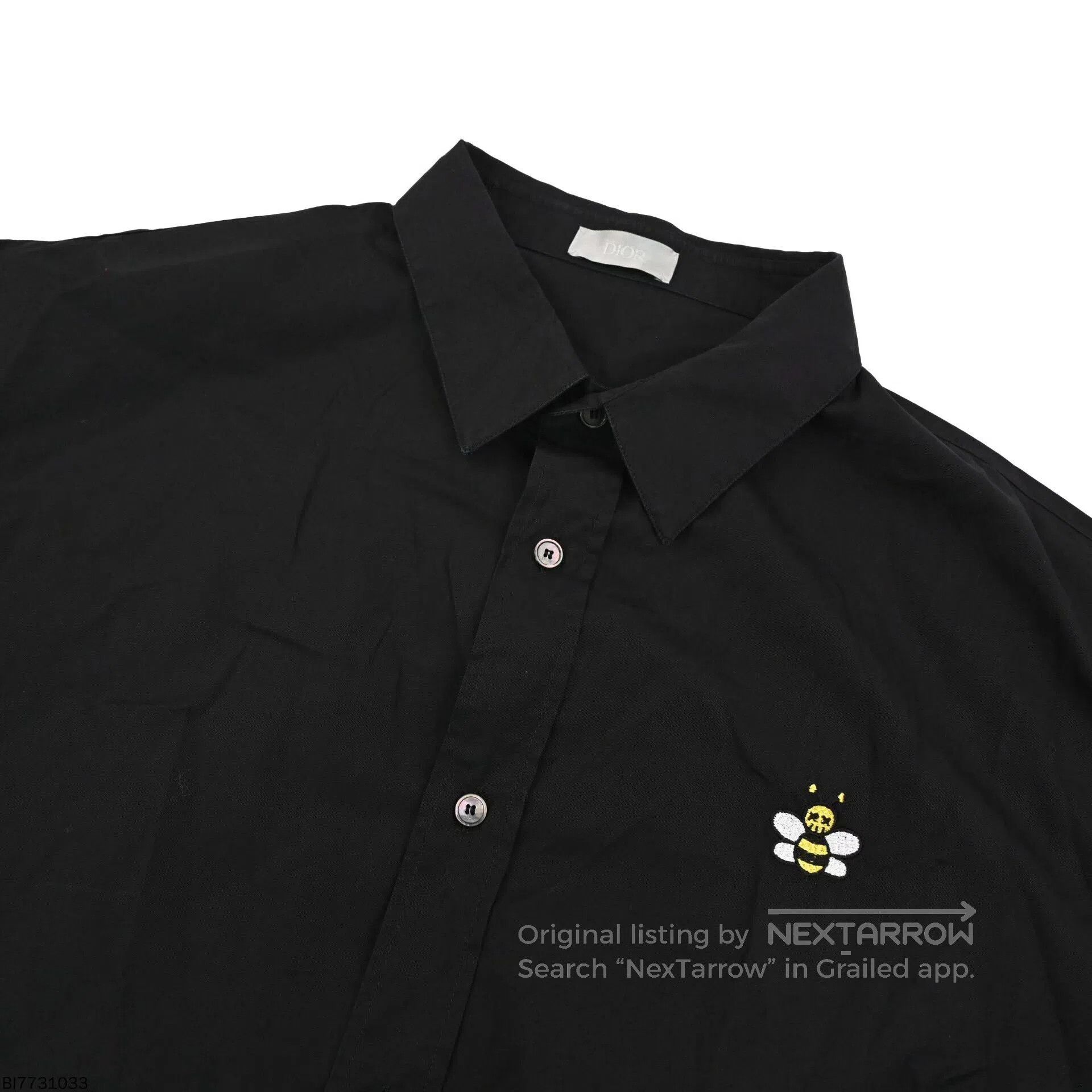 Dior dior x kaws interlocking bee button-up shirt. Size US L / EU 52-54 / 3 - 3 Thumbnail