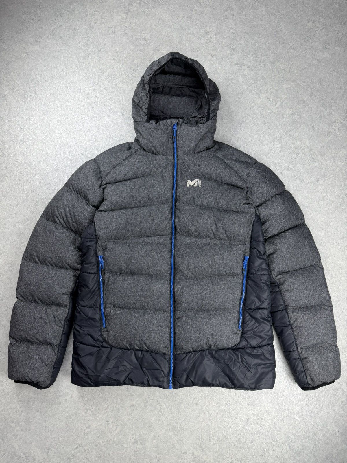 Vintage Millet Advance Down Jacket Grey Hooded Puffer Size US XL / EU 56 / 4 - 1 Thumbnail