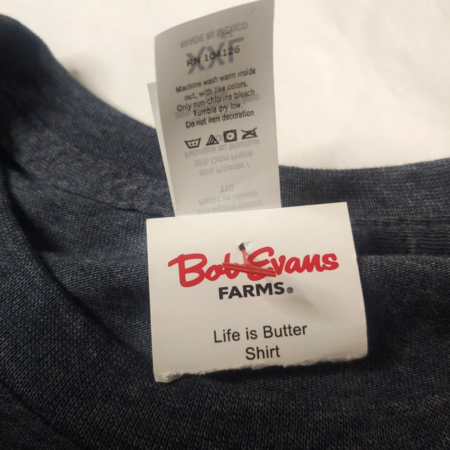 Tultex Bob Evans Shirt XXL Life Is Butter With Hotcakes Breakfast Food NEW Shirt Men XXL Gray Size US XXL / EU 58 / 5 - 5 Thumbnail