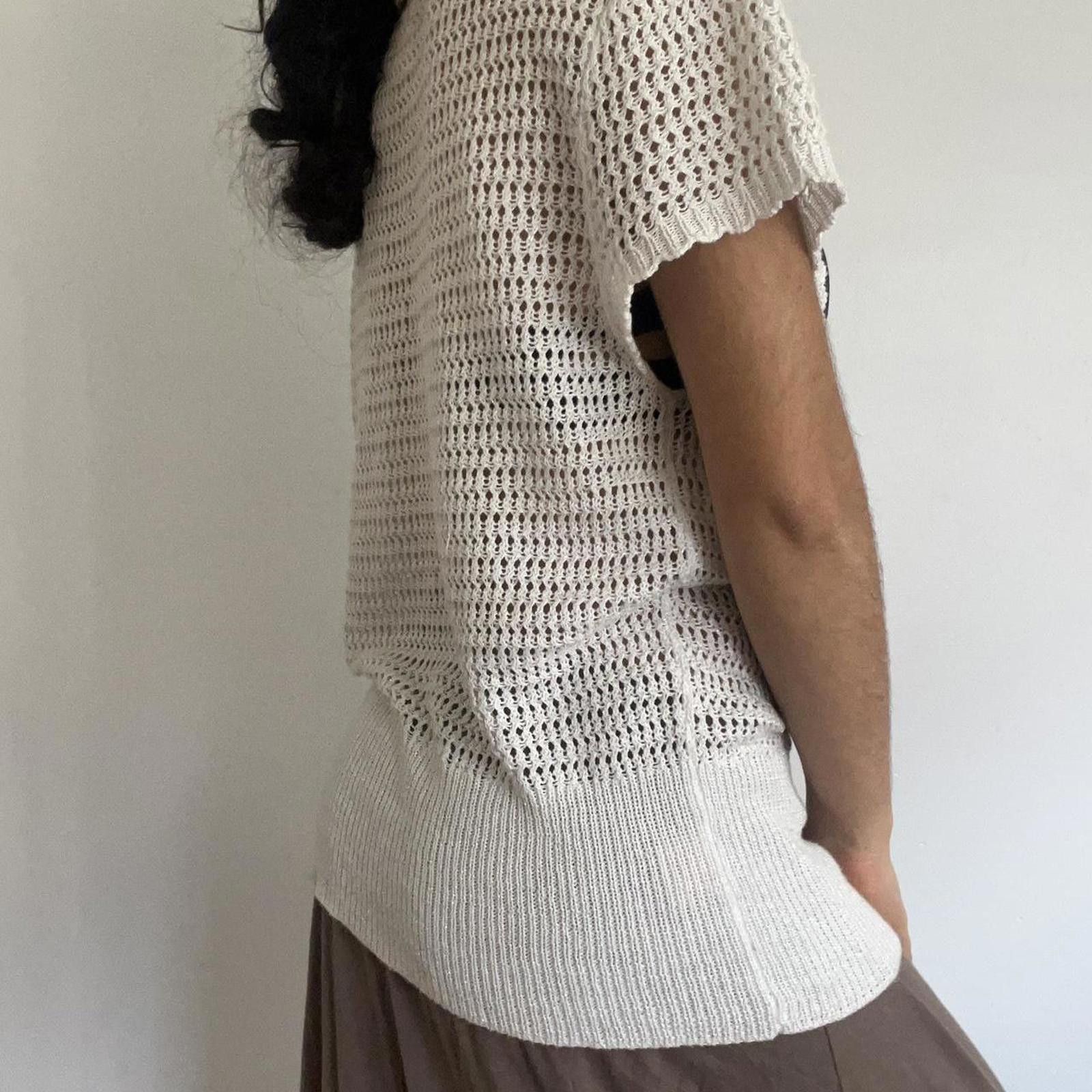 Other White crochet cardigan with button detail #crochetcardigan Size S / US 4 / IT 40 - 4 Thumbnail