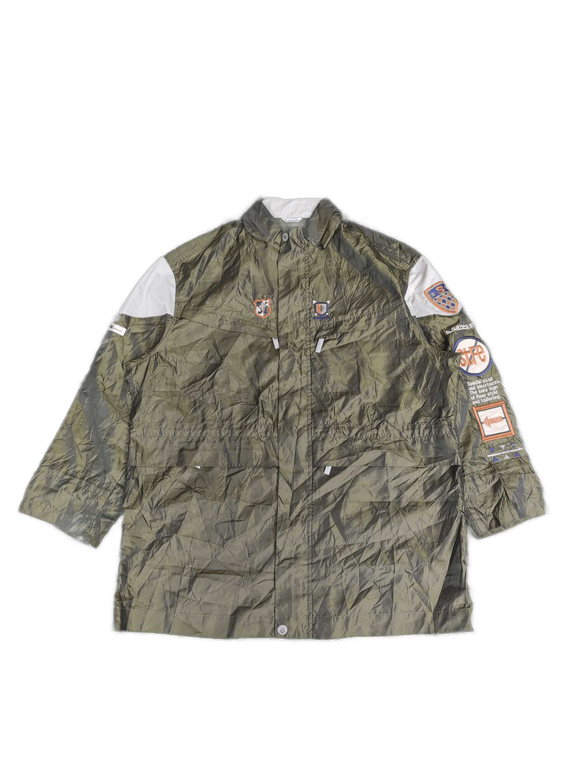 Japanese Brand Vintage Santa Fe Nylon Jacket J012 Size US XL / EU 56 / 4 - 1 Thumbnail