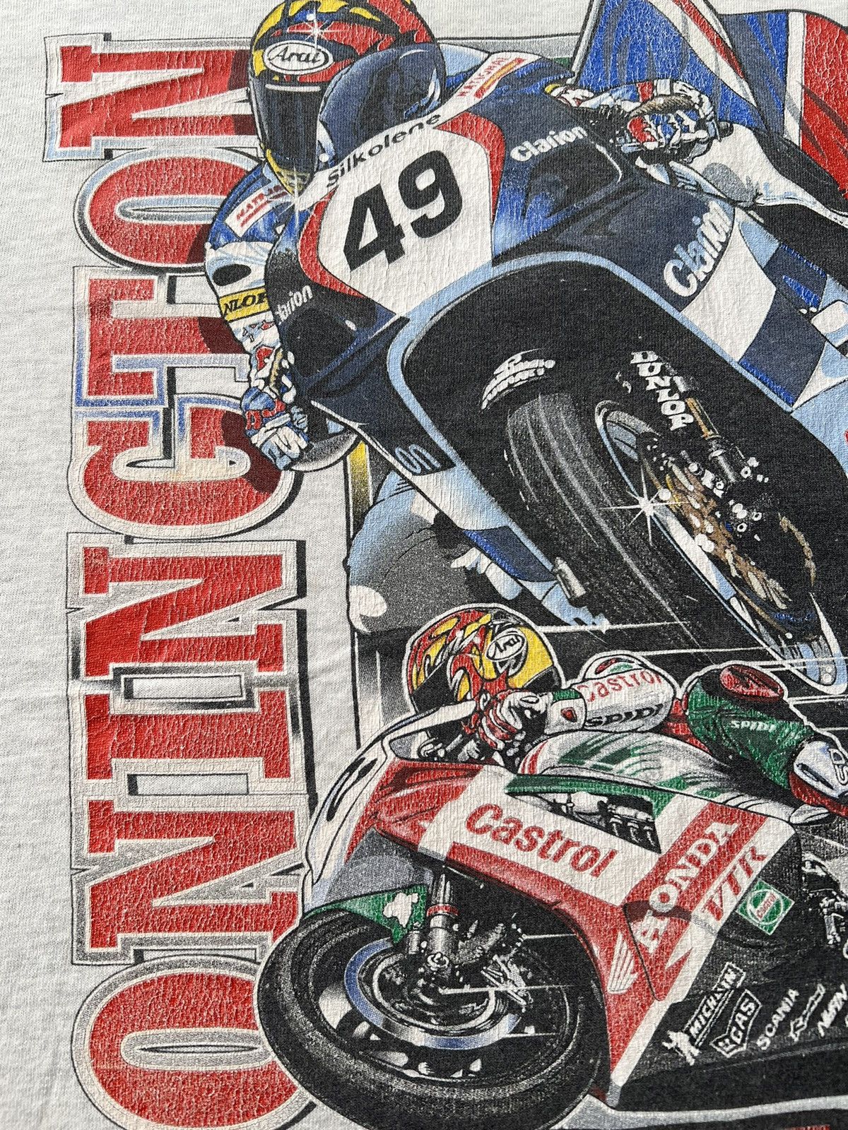 Vintage Vintage 2000 Donington British Grand Prix Moto Racing Honda Size US XL / EU 56 / 4 - 4 Thumbnail
