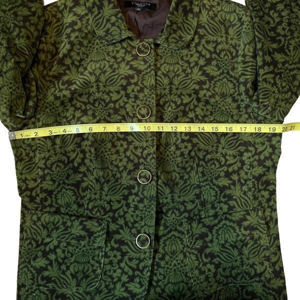 Vintage Vintage Talbots corduroy green paisley scroll jacket Size XL / US 12-14 / IT 48-50 - 7 Thumbnail