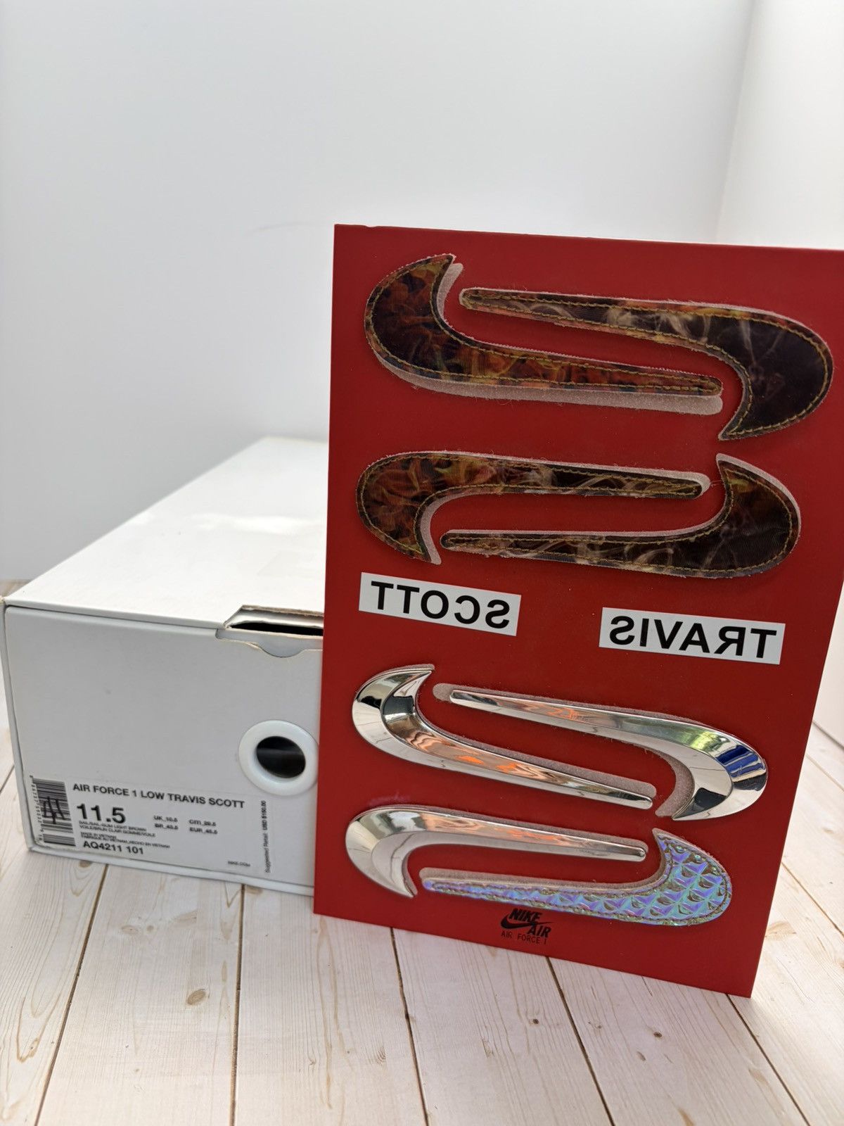 Nike × Travis Scott Nike Air Force 1 Travis Scott Sail Size 11.5 Size US 11.5 / EU 44-45 - 12 Thumbnail