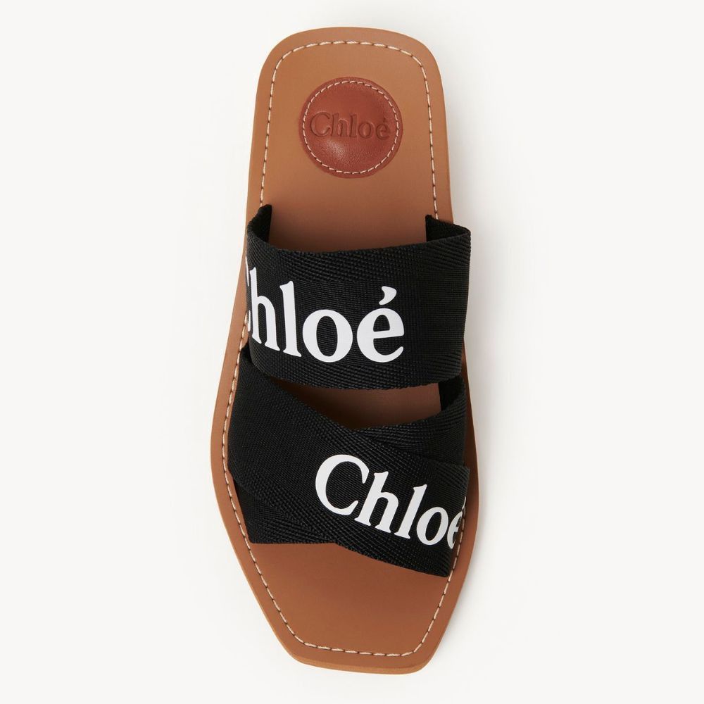 Chloe o1loc1c1024 Woody Heel Sandals in Black Size US 9 / IT 39 - 3 Thumbnail