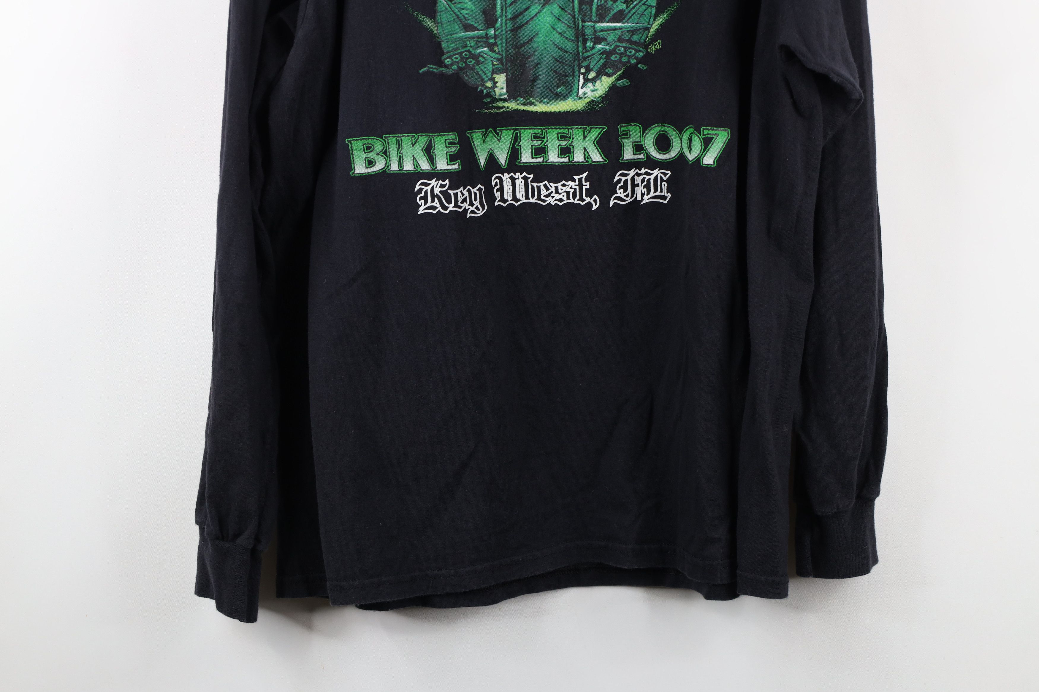 Vintage Vintage Y2K 2007 Motorcycle Key West Long Sleeve T-Shirt Size US L / EU 52-54 / 3 - 16 Thumbnail