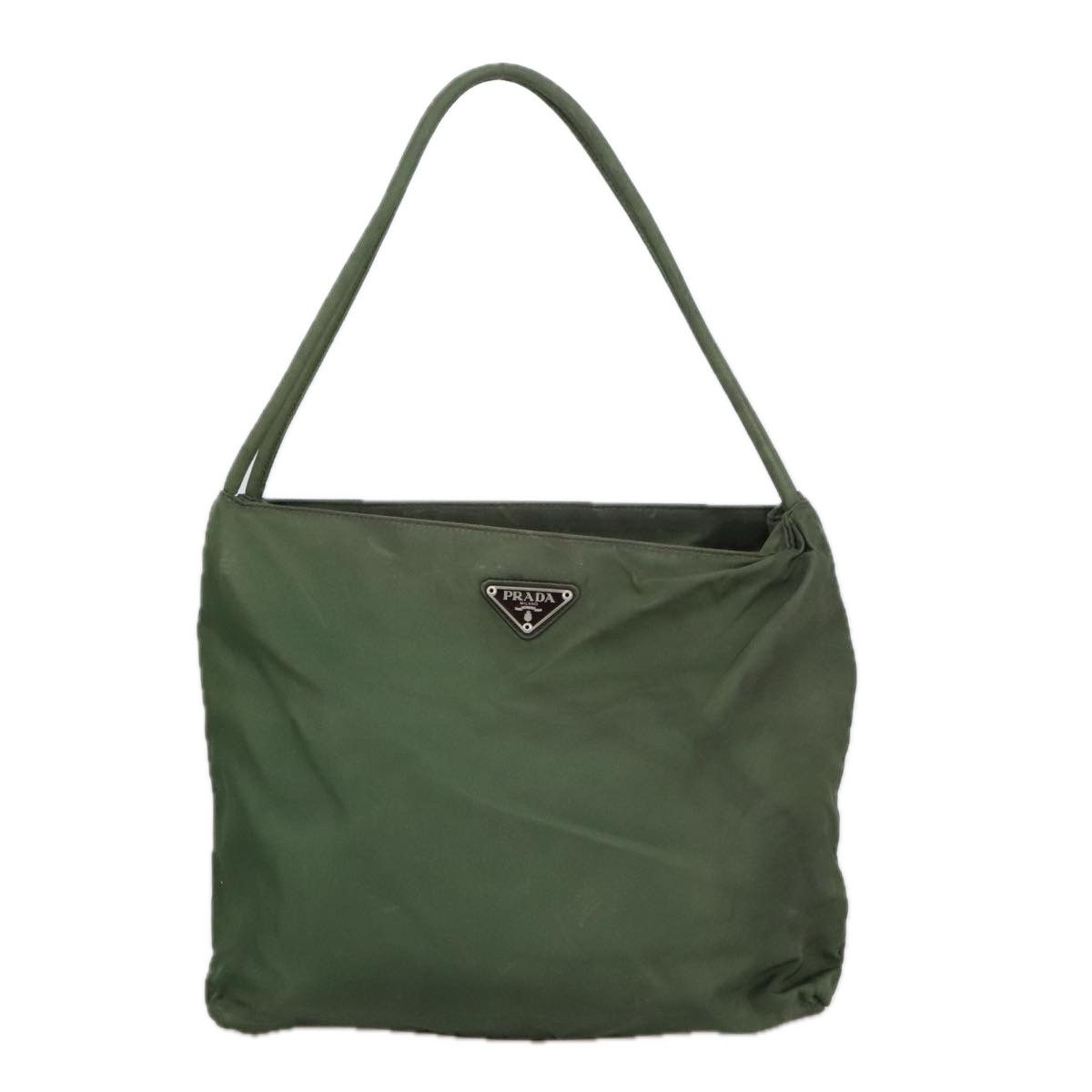 Tessuto Khaki Canvas Handbag (Pre-Owned)