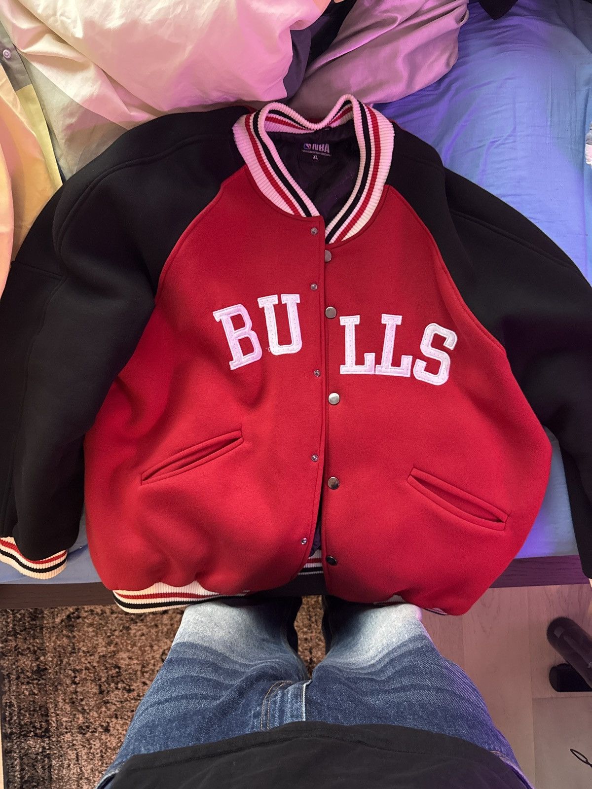 NBA Chicago Bulls Bomber Jacket Size US XL / EU 56 / 4 - 2 Thumbnail