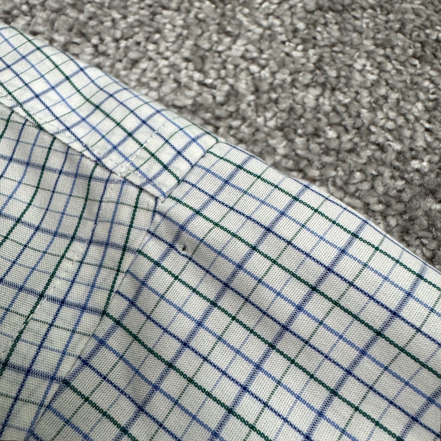 Brooks Brothers Brooks Brothers 1818 Dress Shirt Mens 17.5 Regular Blue Green Check Non-Iron Button-Down Collar 52in Chest Long Sleeve Size 46R - 6 Thumbnail