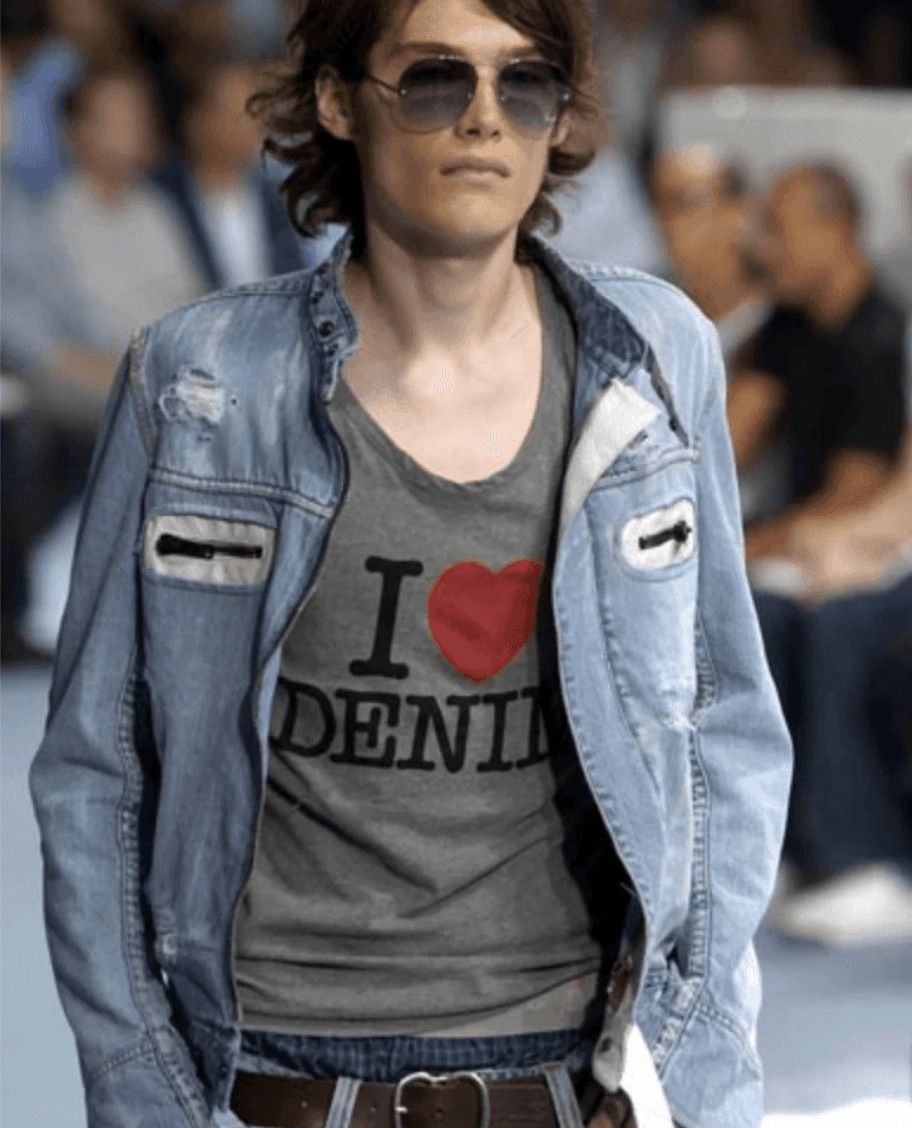 Dolce & Gabbana SS2005 Dolce & Gabbana Blue Apocalyptic Denim Jacket Size US S / EU 44-46 / 1 - 3 Thumbnail