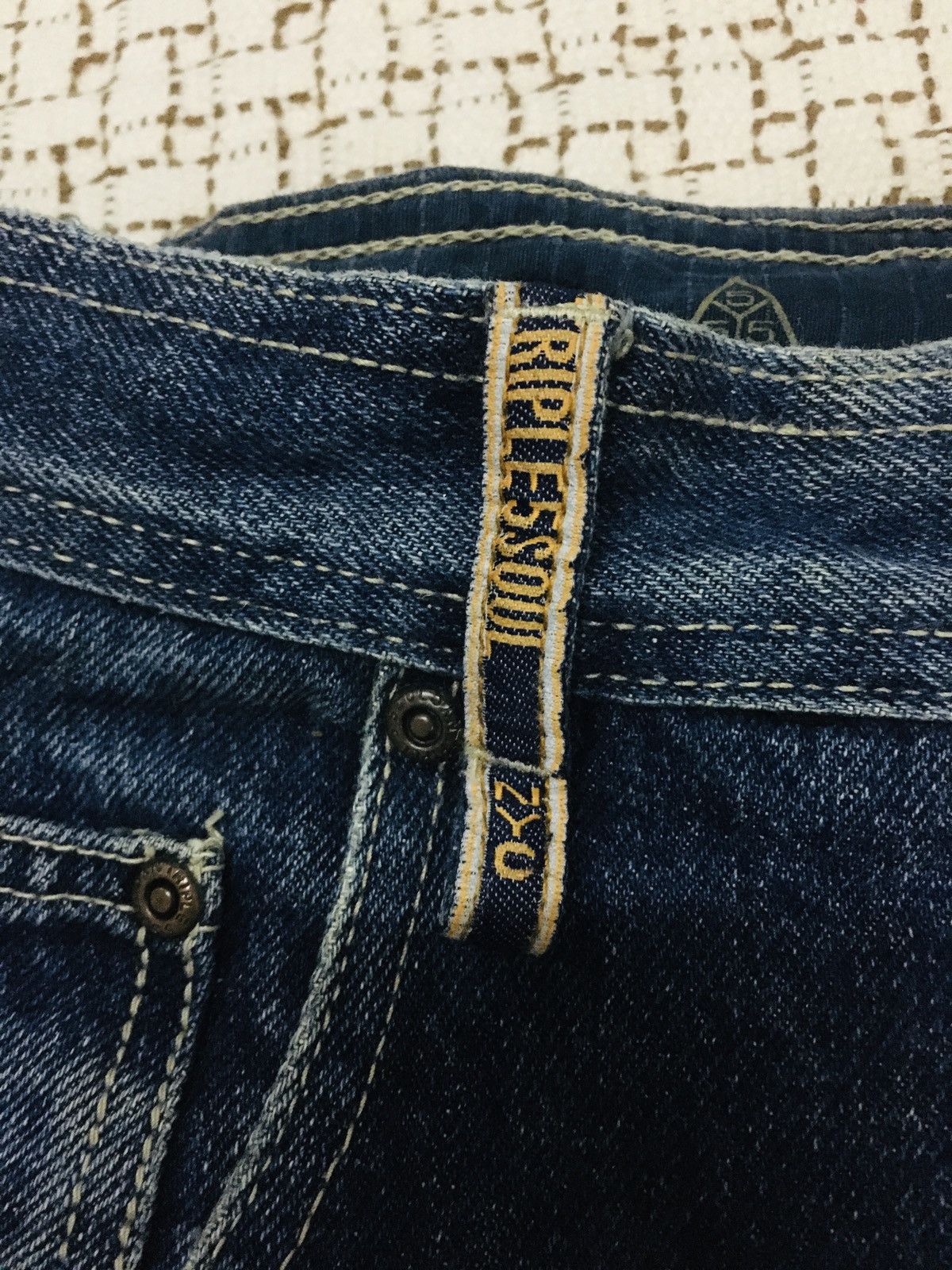 Fubu × JNCO × Triple 5 Soul A06 Triple 5 Soul NYC Distressed Baggy Jeans Size US 31 - 6 Thumbnail