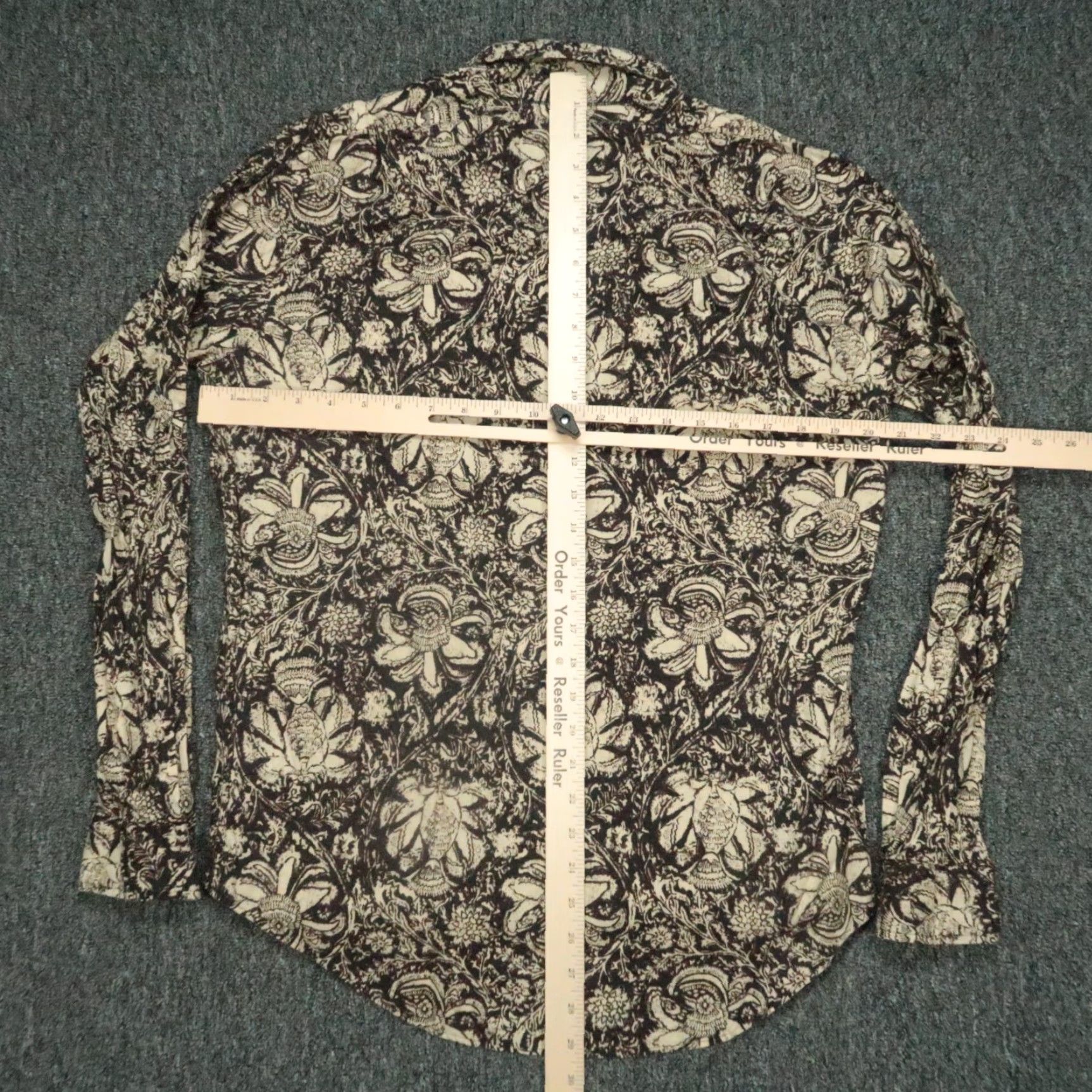 Polo Ralph Lauren Polo Ralph Lauren Shirt Mens Medium Brown Floral Long Sleeve Popover VTG Size US M / EU 48-50 / 2 - 6 Thumbnail