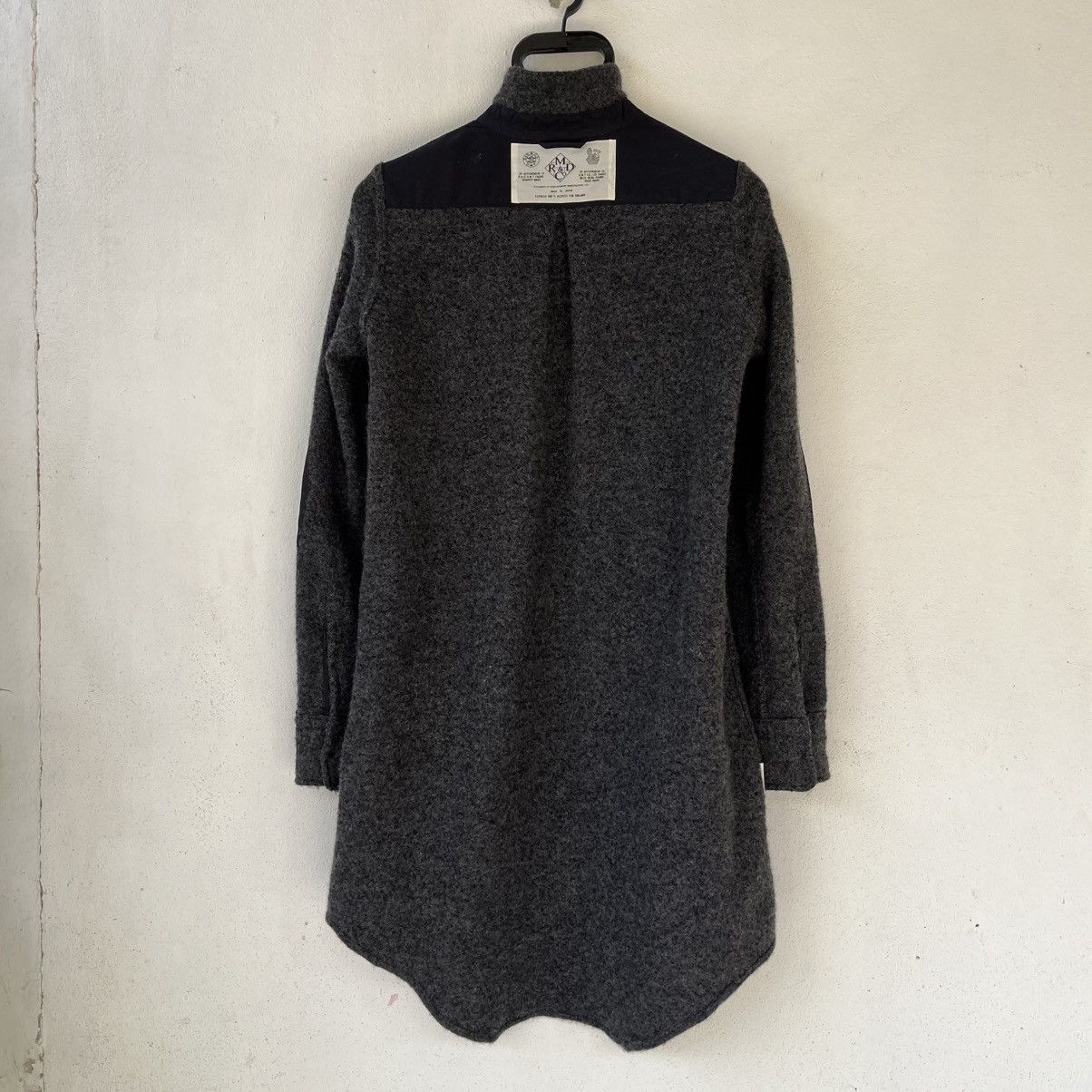 Japanese Brand R&D.M.Co- Oldman’s Tailor Premium Wool Tweed Duster Size S / US 4 / IT 40 - 5 Thumbnail