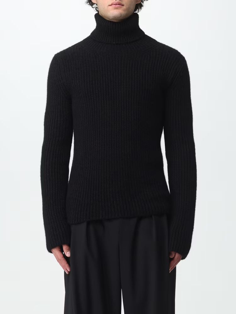 Saint Laurent Paris o1s1wg110425 Turtleneck Sweater in Ribbed Alpaca in Black Size US M / EU 48-50 / 2 - 3 Thumbnail
