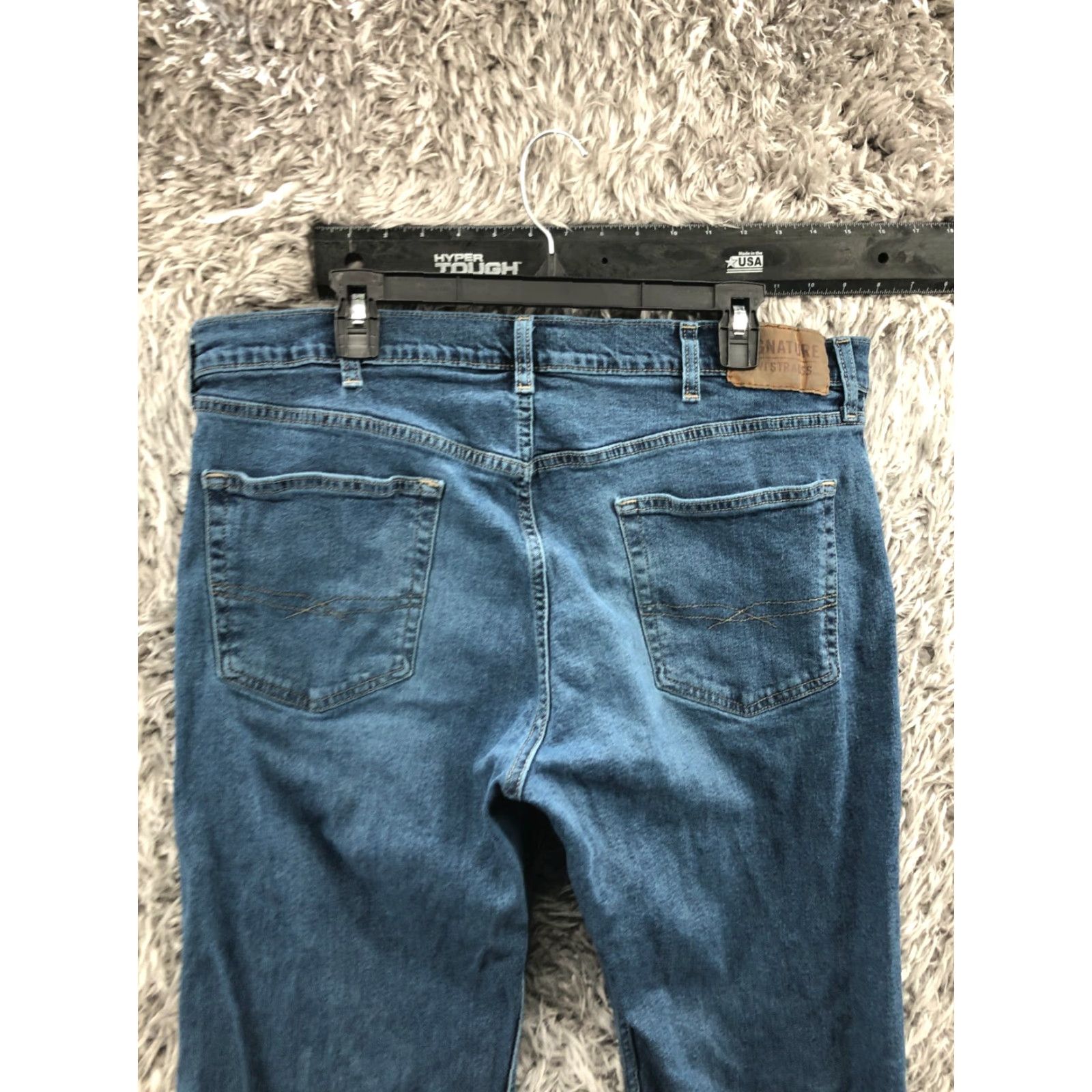 Levi's Levi's Signature Relaxed Straight Jeans Size 38x30 Mens Medium Blue Wash Denim 5-Pocket Levi's 500 Series Modern Vintage No Size US 38 / EU 54 - 7 Thumbnail