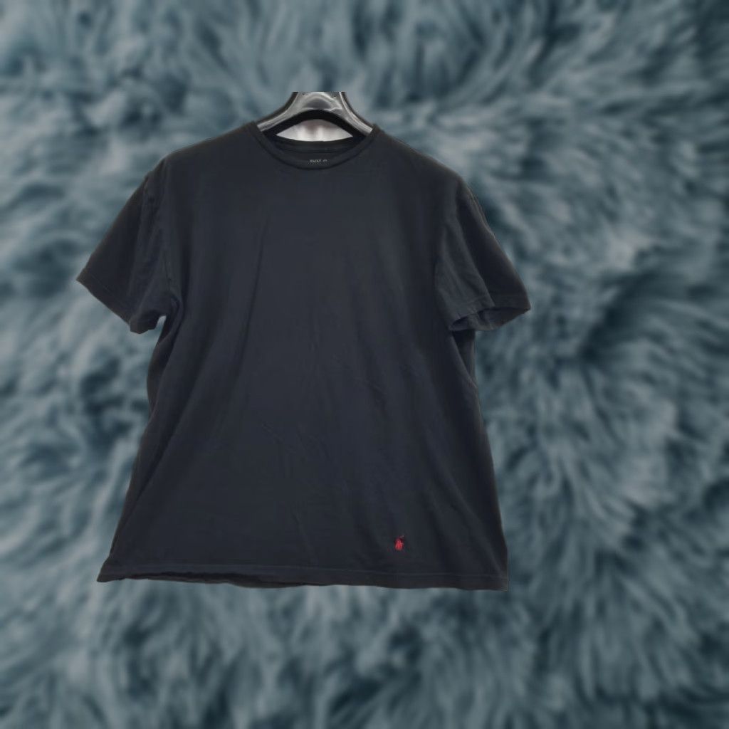Ralph Lauren VINTAGE Ralph Lauren T Shirt Mens Large Black Short Sleeve Crewneck Logo 90s Classic Designer Hip Hop Retro American Embroidered Pockets Size US L / EU 52-54 / 3 - 1 Thumbnail