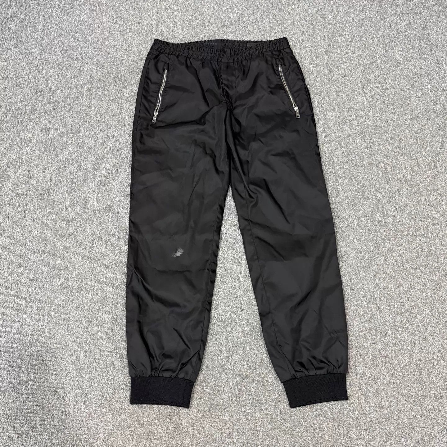 Prada Black Elastic Waist Sweatpants with Zipper Pockets Size US 32 / EU 48 - 1 Thumbnail