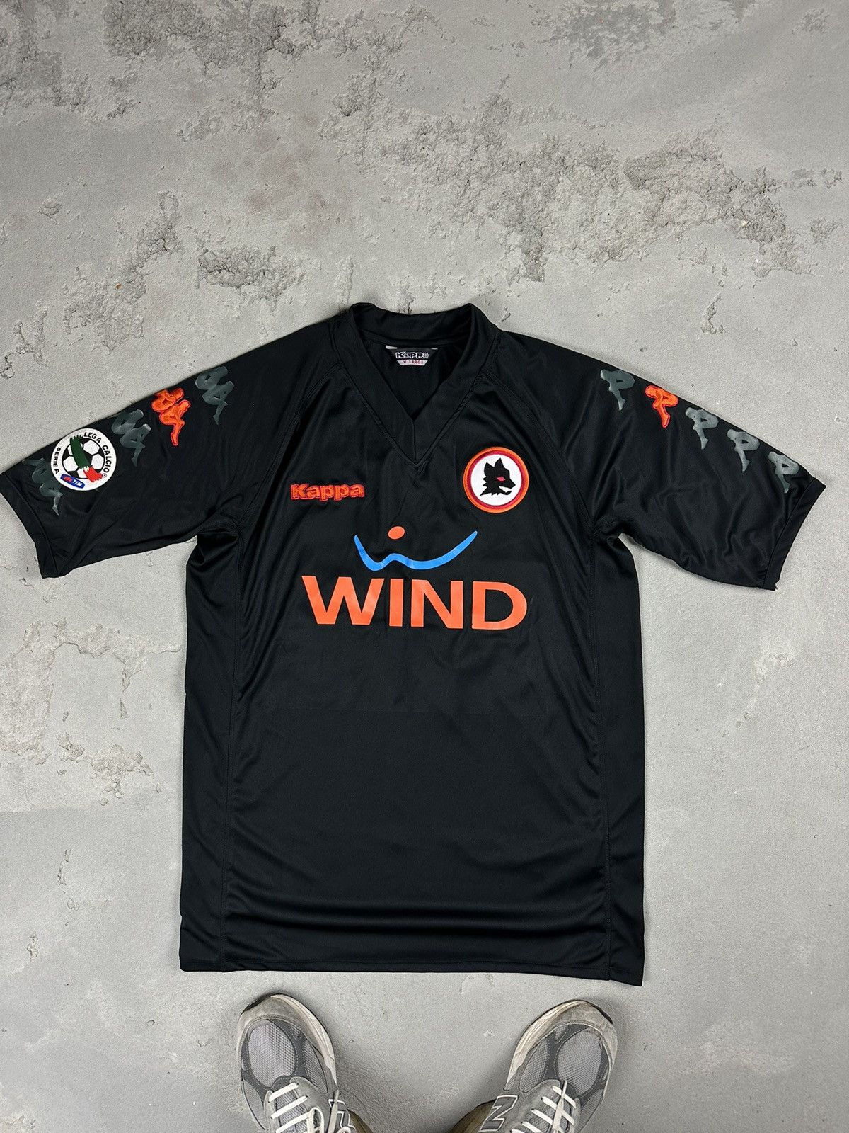 Kappa × Soccer Jersey × Vintage AS Roma 2008/09 ROMA KAPPA