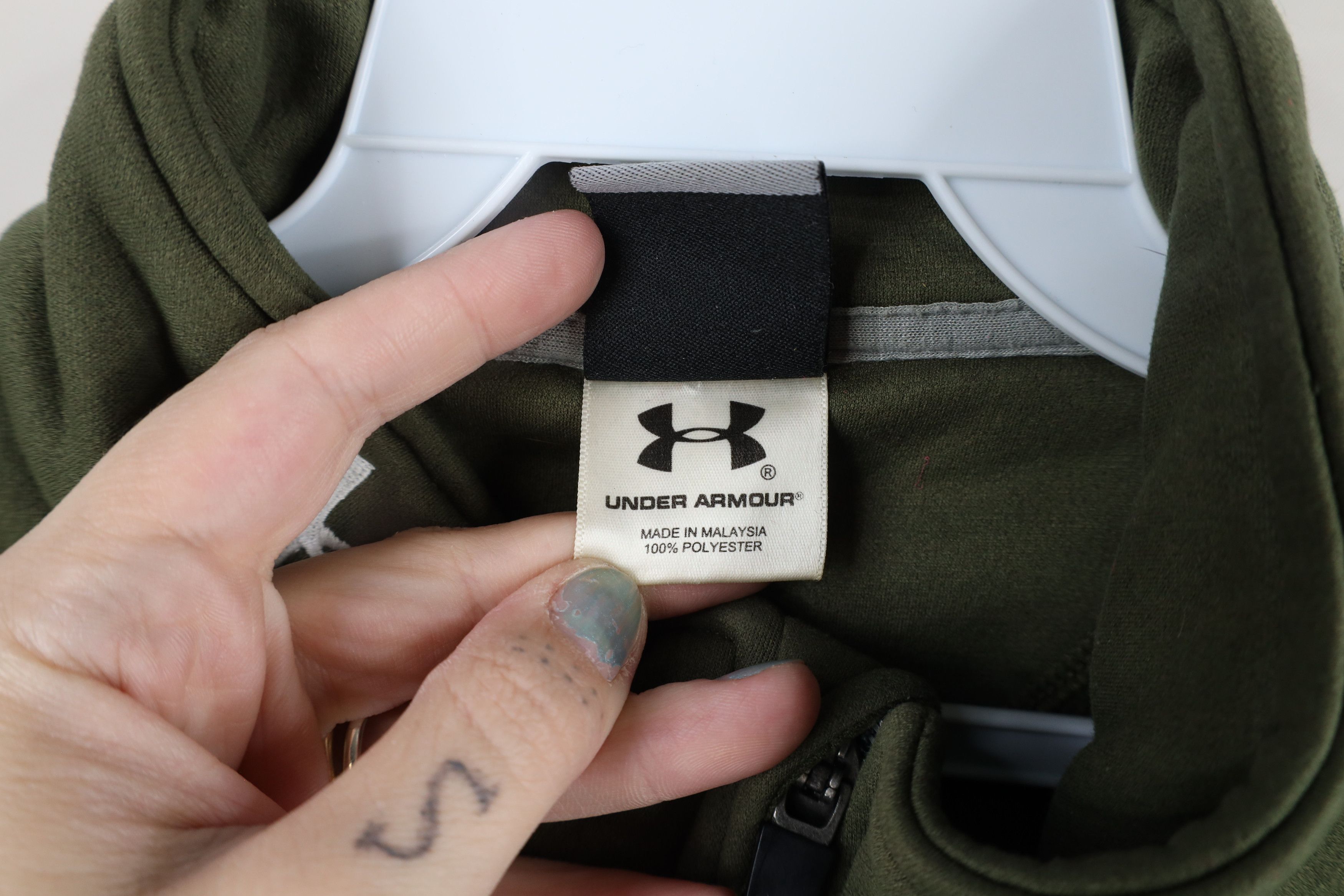 Under Armour × Vintage Vintage Under Armour Half Zip Pullover Sweatshirt Green Size US M / EU 48-50 / 2 - 8 Thumbnail
