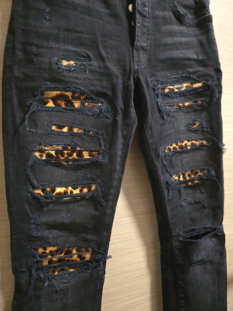 Amiri Amiri Leopard print old-fashioned jeans 2502-Nextarrow Size US 28 / EU 44 - 2 Thumbnail