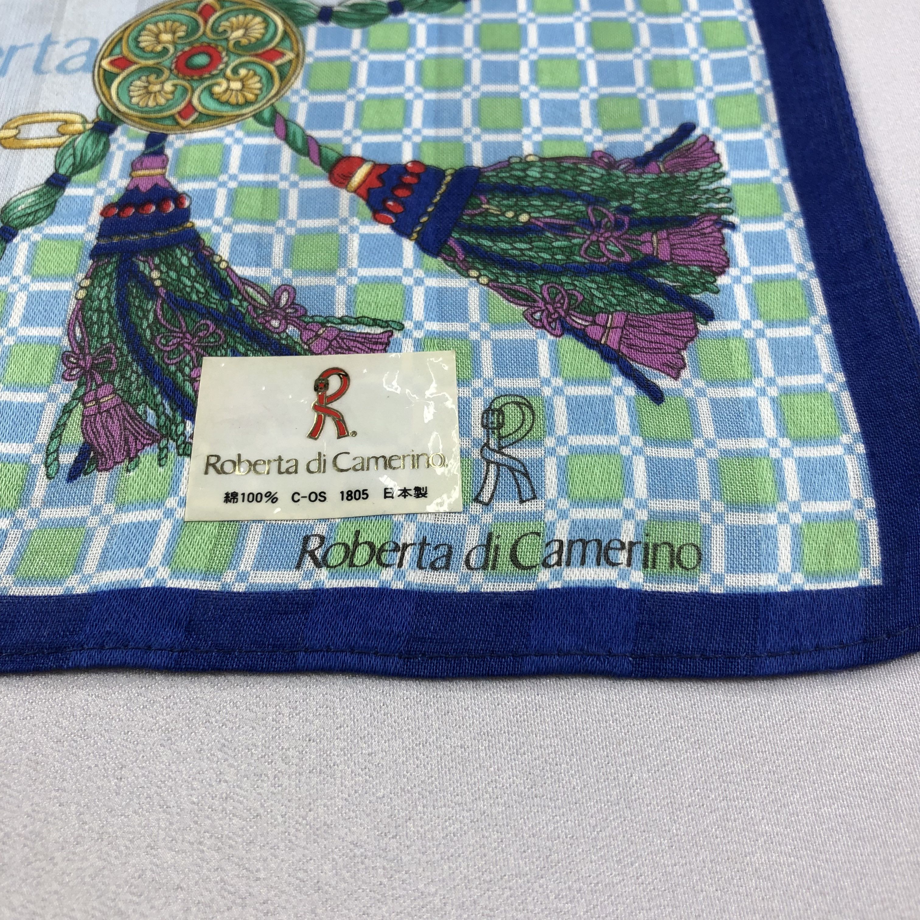Roberta di Camerino × Vintage Roberta di Camerino Handkerchief Neckerchief Bandana H2132 Size ONE SIZE - 4 Thumbnail
