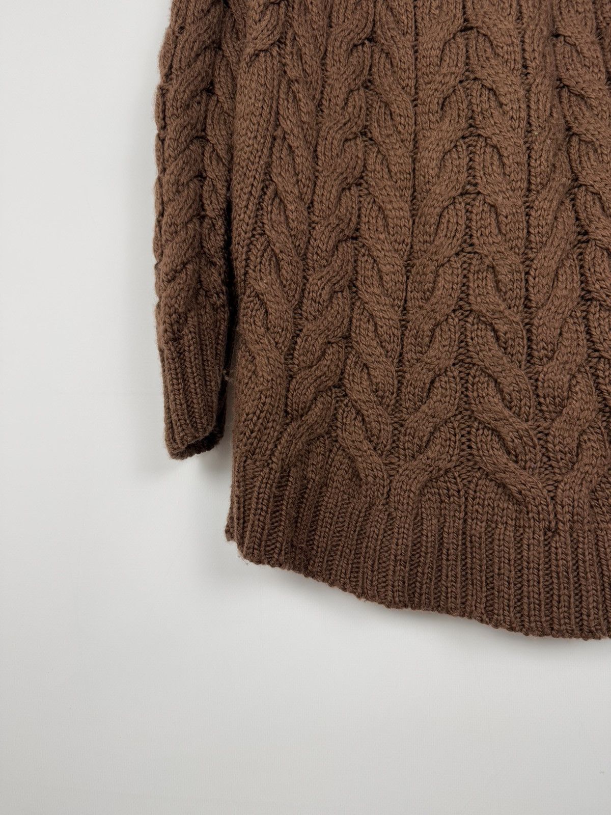Sezane Sezane Cable Knit Wool Brown Sweater Size M Size M / US 6-8 / IT 42-44 - 6 Thumbnail
