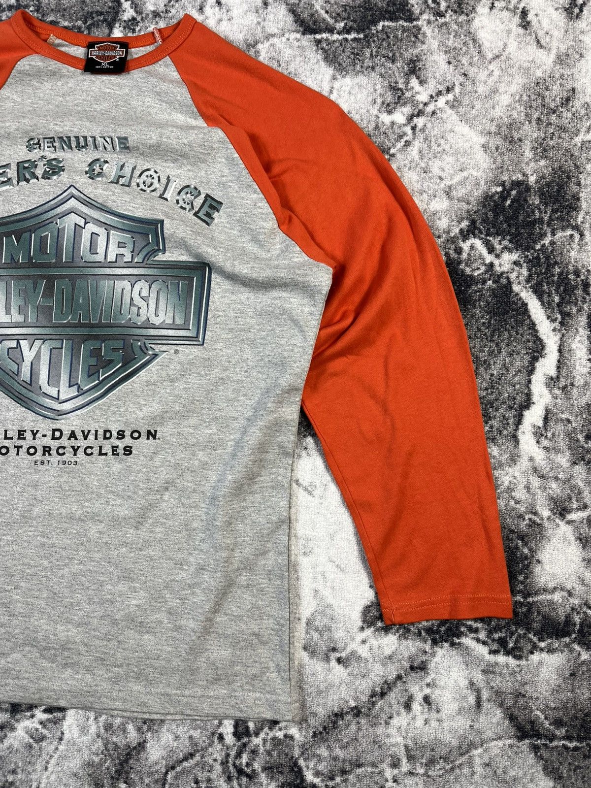 Harley Davidson Vintage Harley-Davidson Raglan Tee – 1996 Size US XL / EU 56 / 4 - 3 Thumbnail