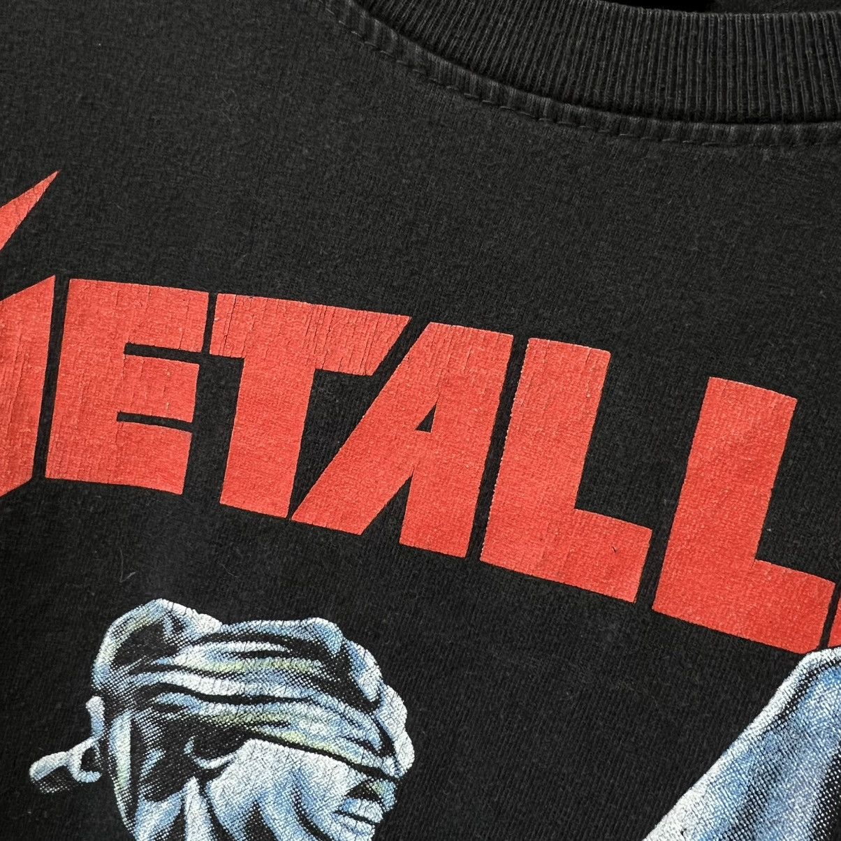 Metallica × Vintage Metallica No Justice For All Rock Band T Shirt Black Size US L / EU 52-54 / 3 - 7 Thumbnail