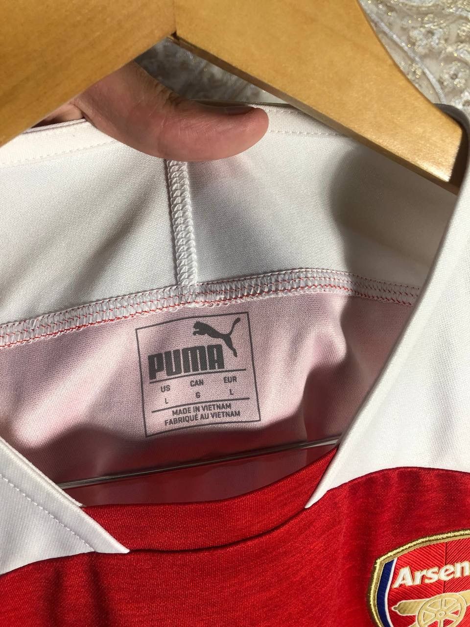 Puma × Vintage VERY RARA PUMA FC ARSENAL LONDON ENGLAND SOCCER JERSEY Y2K Size US L / EU 52-54 / 3 - 5 Thumbnail