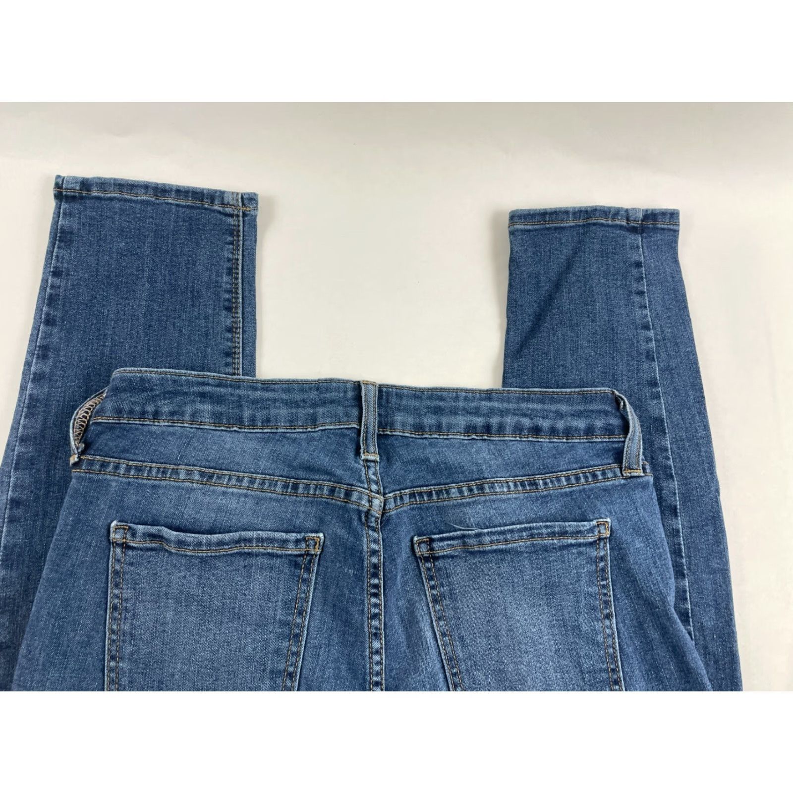 Denime JUST BLACK Jeans Women's 27 Blue Denim Skinny Mid Rise Distressed Pockets Size 27" / US 4 / IT 40 - 5 Thumbnail