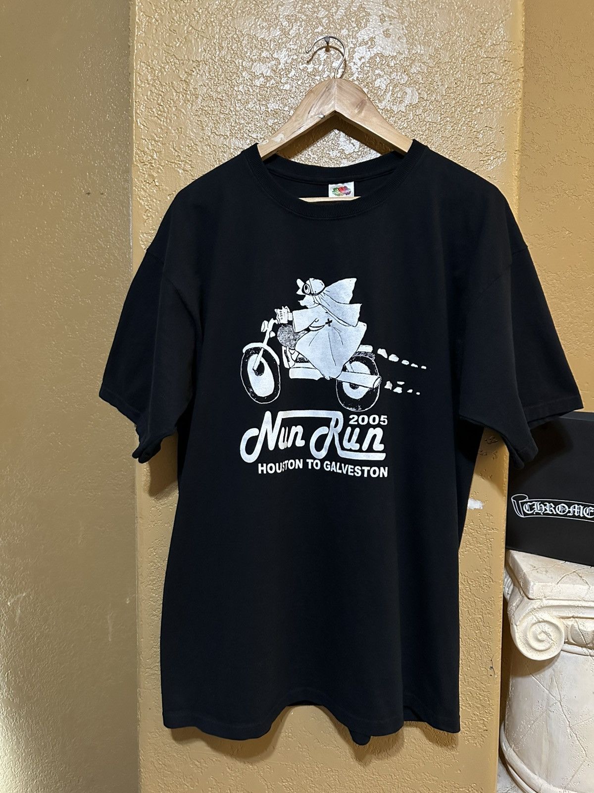 4GSELLER vintage Nun Run motorcycle rally tee shirt choppers Size US XL / EU 56 / 4 - 3 Thumbnail