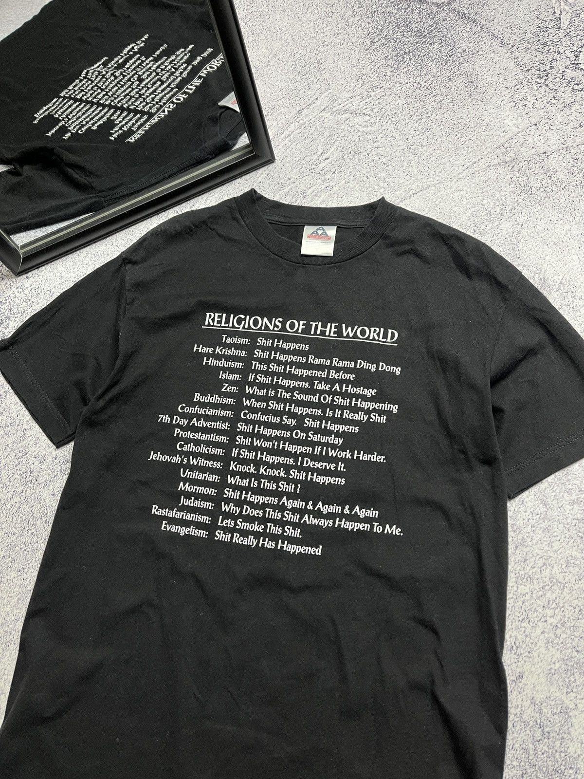 Vintage Vintage Religions Of The World Dirty Humor Funny T Shirt Size US M / EU 48-50 / 2 - 10 Thumbnail