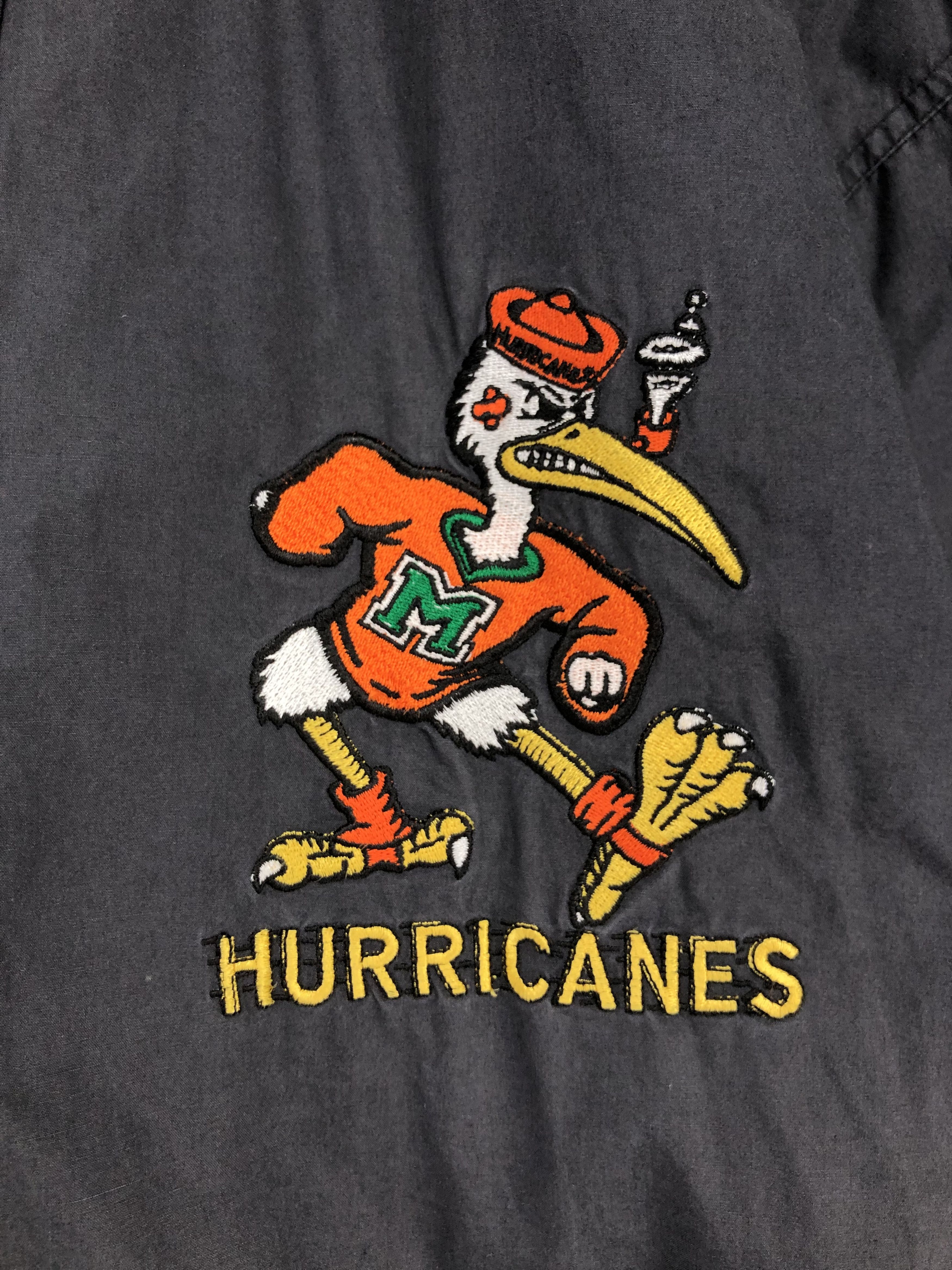 NCAA Vintage Miami Hurricanes Embroidery Logo Parka Jacket Size US L / EU 52-54 / 3 - 9 Thumbnail
