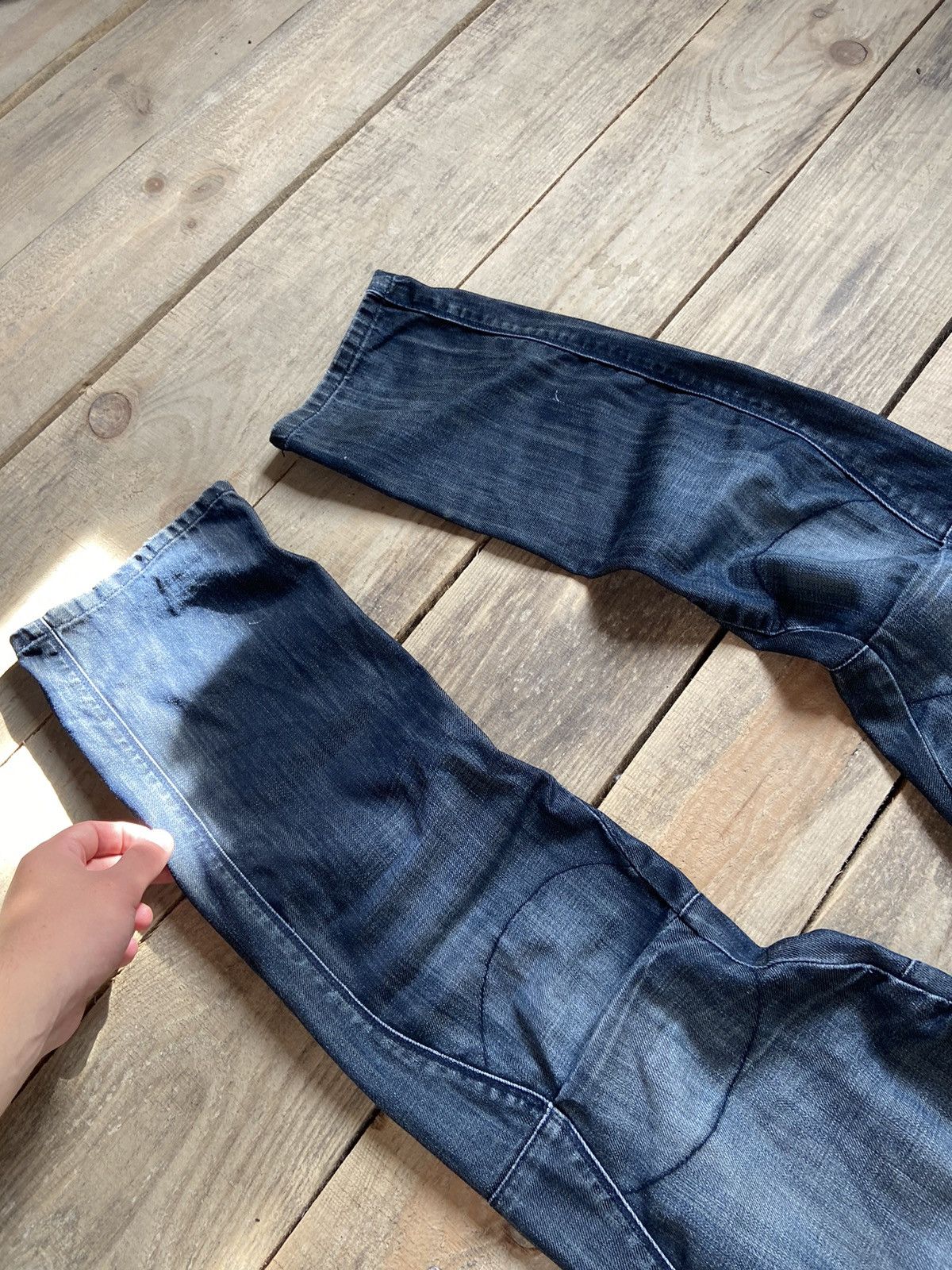 G-Star × Vintage Vintage G Star Raw biker pants 3D denim y2k Size US 34 / EU 50 - 7 Thumbnail