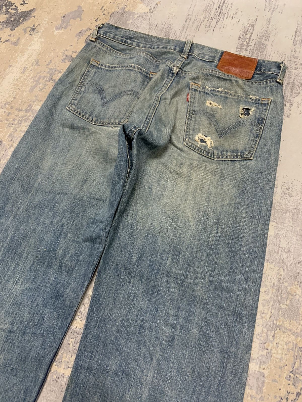 Levi's Vintage Levi's 503 Stone Wash Baggy Jeans 34x29.5 Size US 34 / EU 50 - 11 Thumbnail
