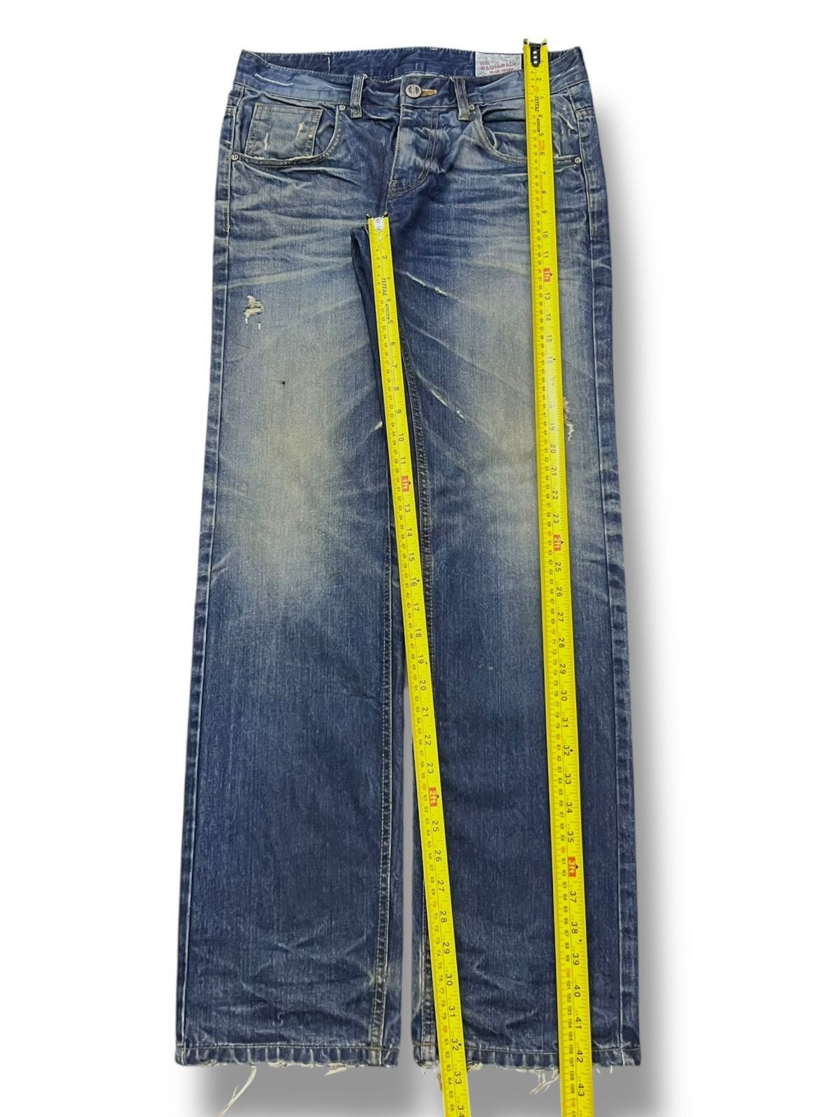 Japanese Brand Vintage The Wash & Wash Blue Denim - Mud Wash Jeans Size US 32 / EU 48 - 14 Thumbnail