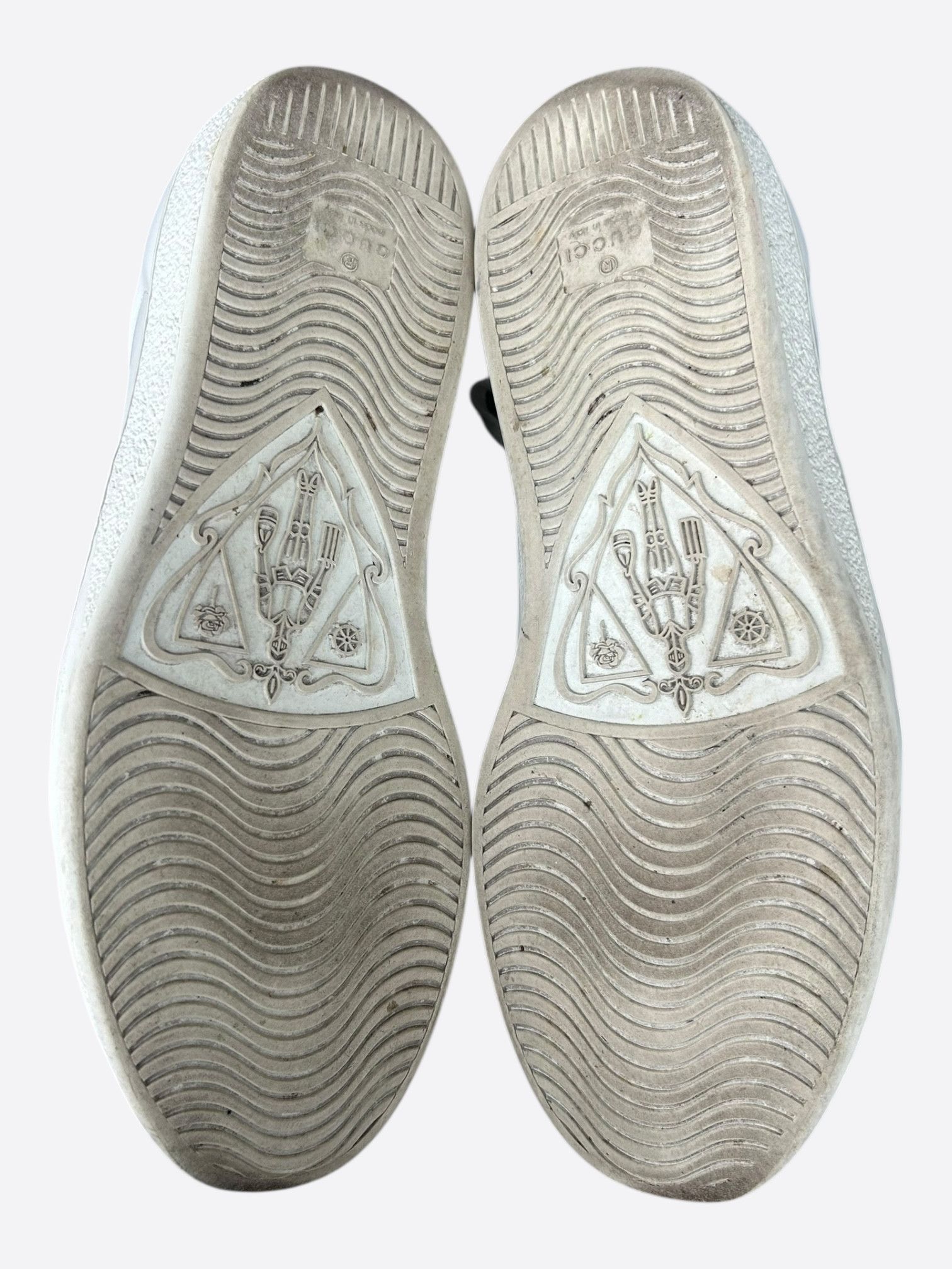 Gucci Gucci White Green & Red Snake Striped Ace Sneaker Size US 10 / EU 43 - 7 Thumbnail