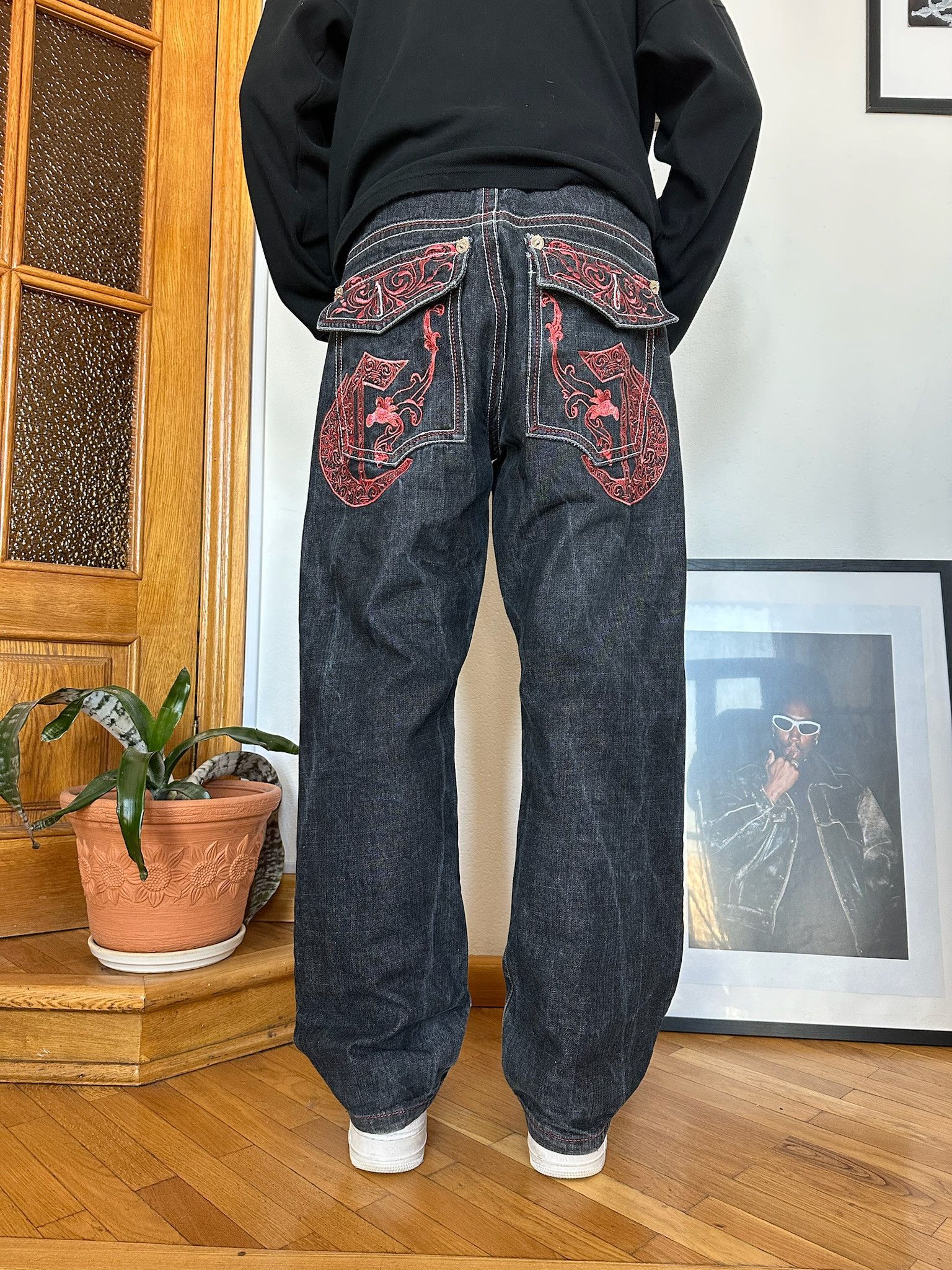 JNCO Y2K rap Baggy Clench Jesse pinkman SouthPole style Jeans Size US 34 / EU 50 - 1 Thumbnail