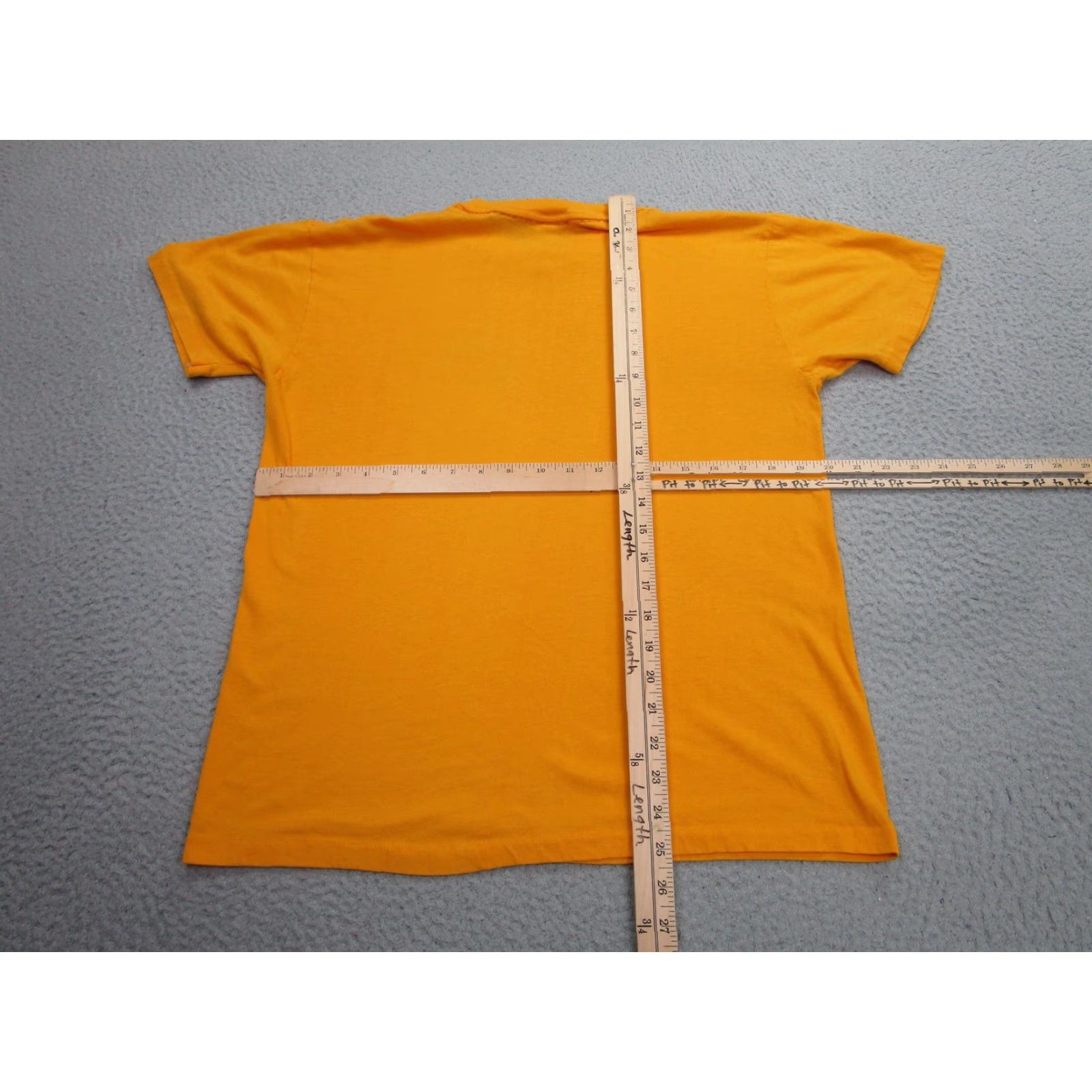 Vintage VINTAGE Artex Sembach Germany Shirt Mens M Yellow 80s Crew Neck Short Sleeve Graphic Print Single Stitch Made USA Mens Size US M / EU 48-50 / 2 - 6 Thumbnail