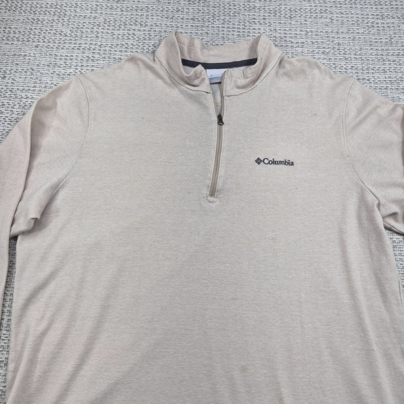 Vintage Columbia Pullover Mens Large Beige 1/4 Zip Long Sleeve Casual Shirt Hiking Size US L / EU 52-54 / 3 - 5 Thumbnail