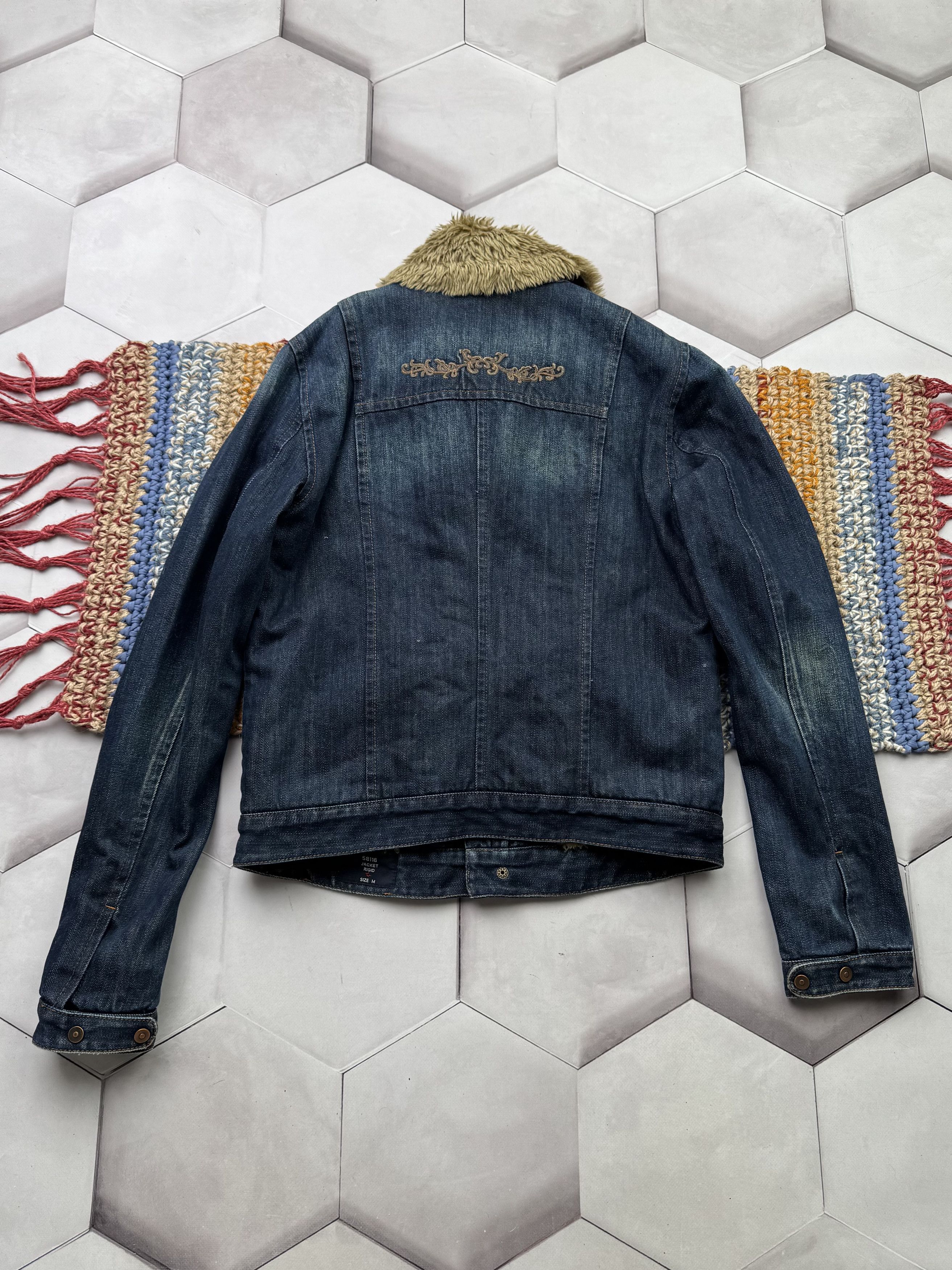 Japanese Brand Vintage Cropped Denim Jacket (E4) Size M / US 6-8 / IT 42-44 - 6 Thumbnail