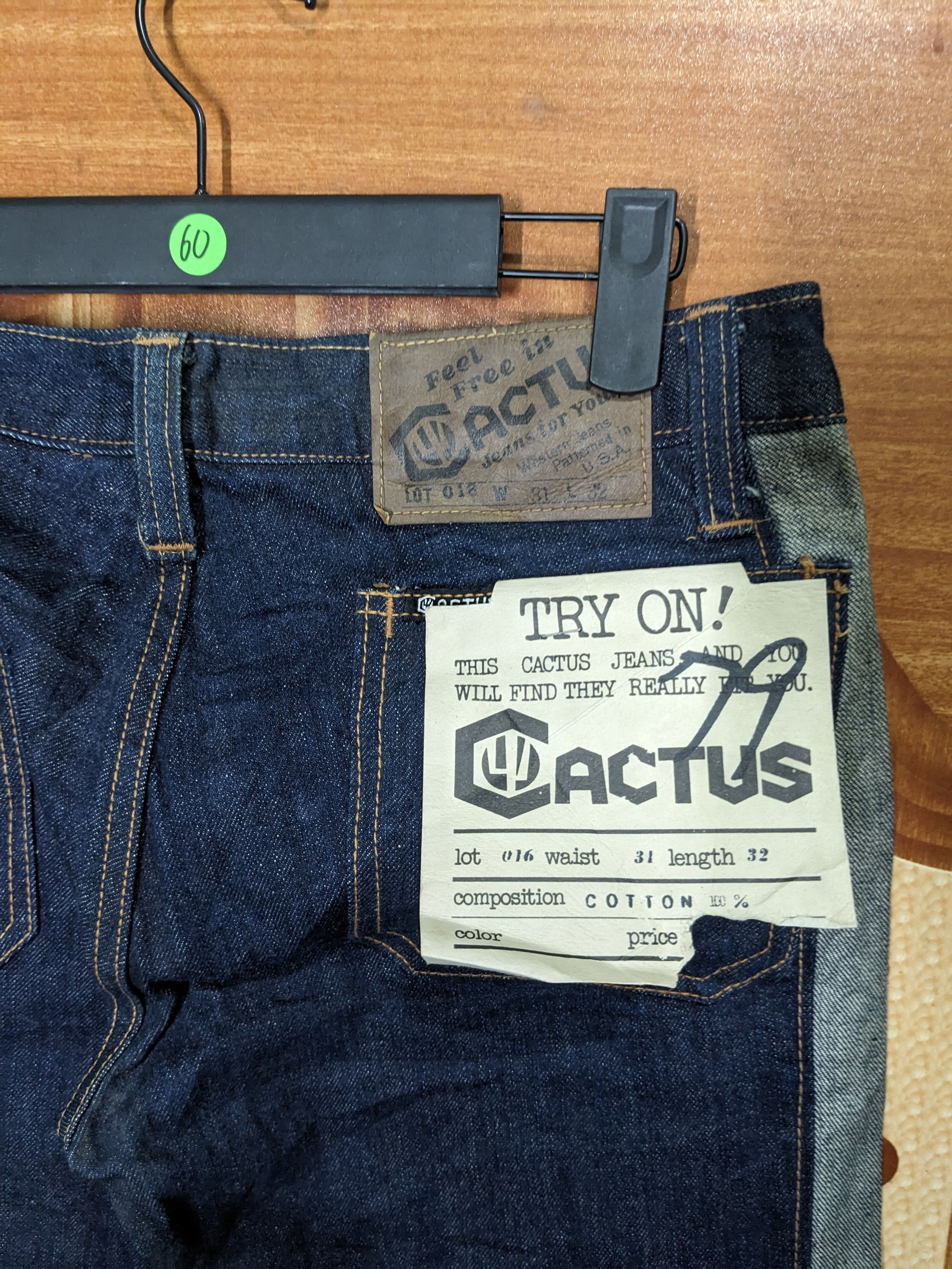 Denime Cactus Jeans Vintage Flare Denim Size 31" - 3 Thumbnail