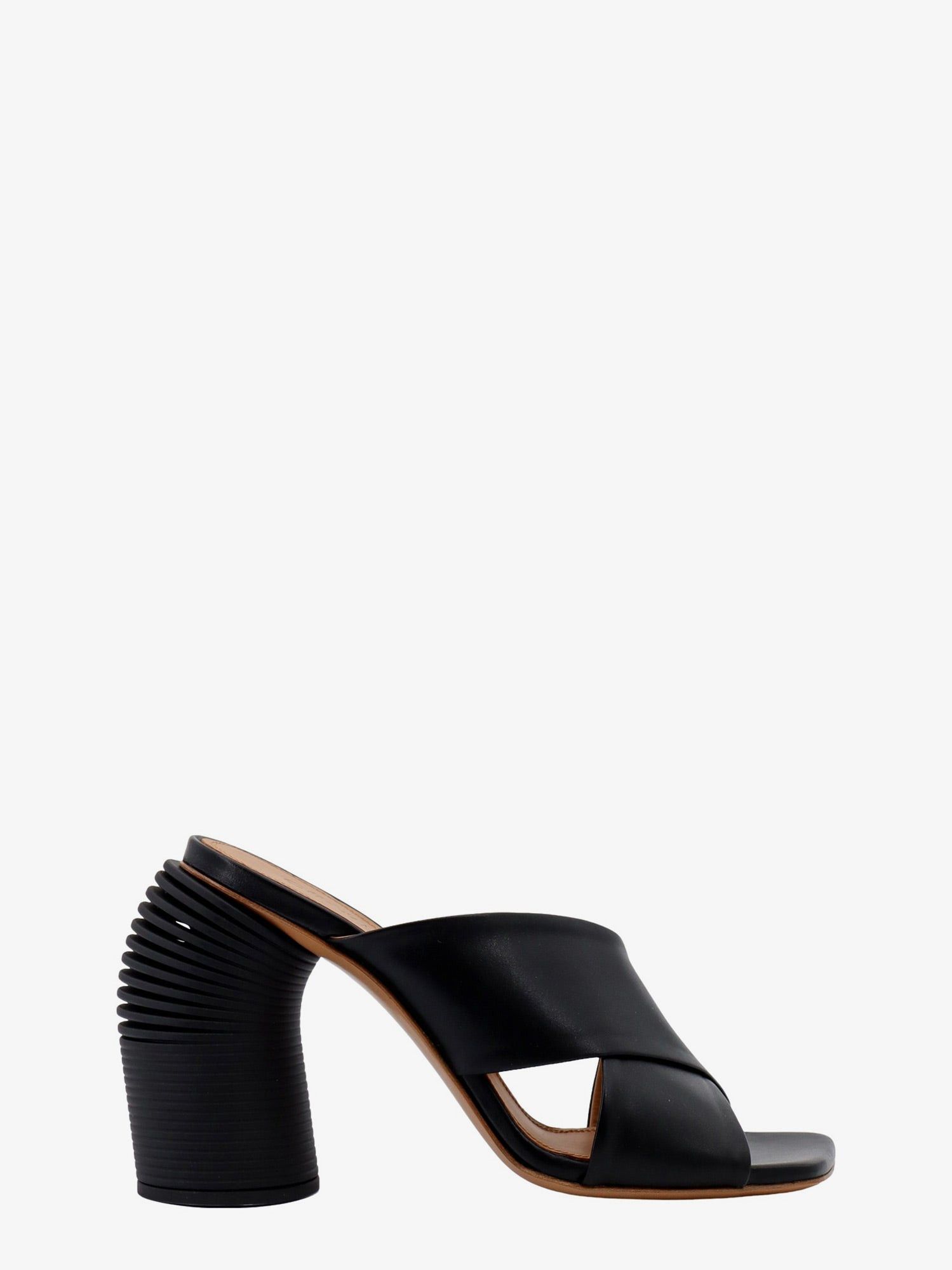 image of Off White Sandals Woman Black Sandals, Women's (Size 7)