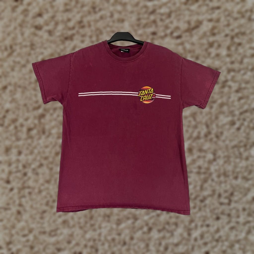 Vintage VINTAGE Santa Cruz Shirt Mens M Red Short Sleeve Crew Neck Logo Skate 90s California Mens Size US M / EU 48-50 / 2 - 1 Thumbnail