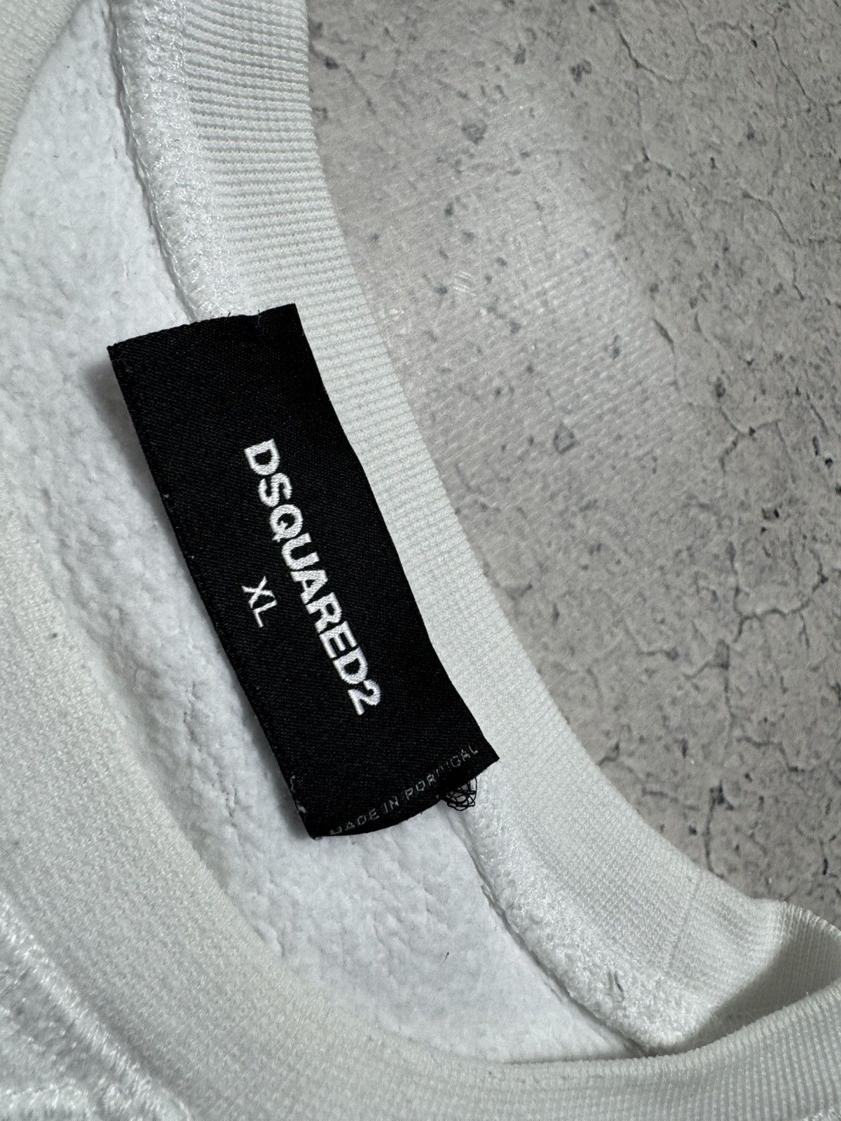 Dsquared2 Dsquared2 White Big Logo Luxury Sweatshirt Size XL Size US XL / EU 56 / 4 - 5 Thumbnail