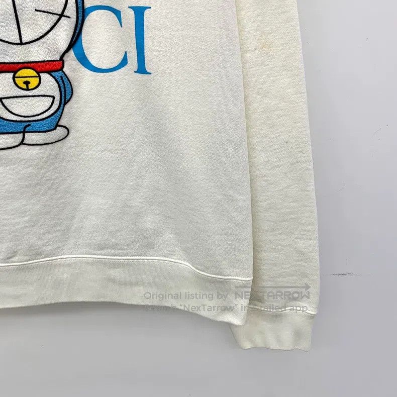Gucci Gucci Beige logo letter Doraemon embroidered cotton hooded Size US L / EU 52-54 / 3 - 4 Thumbnail